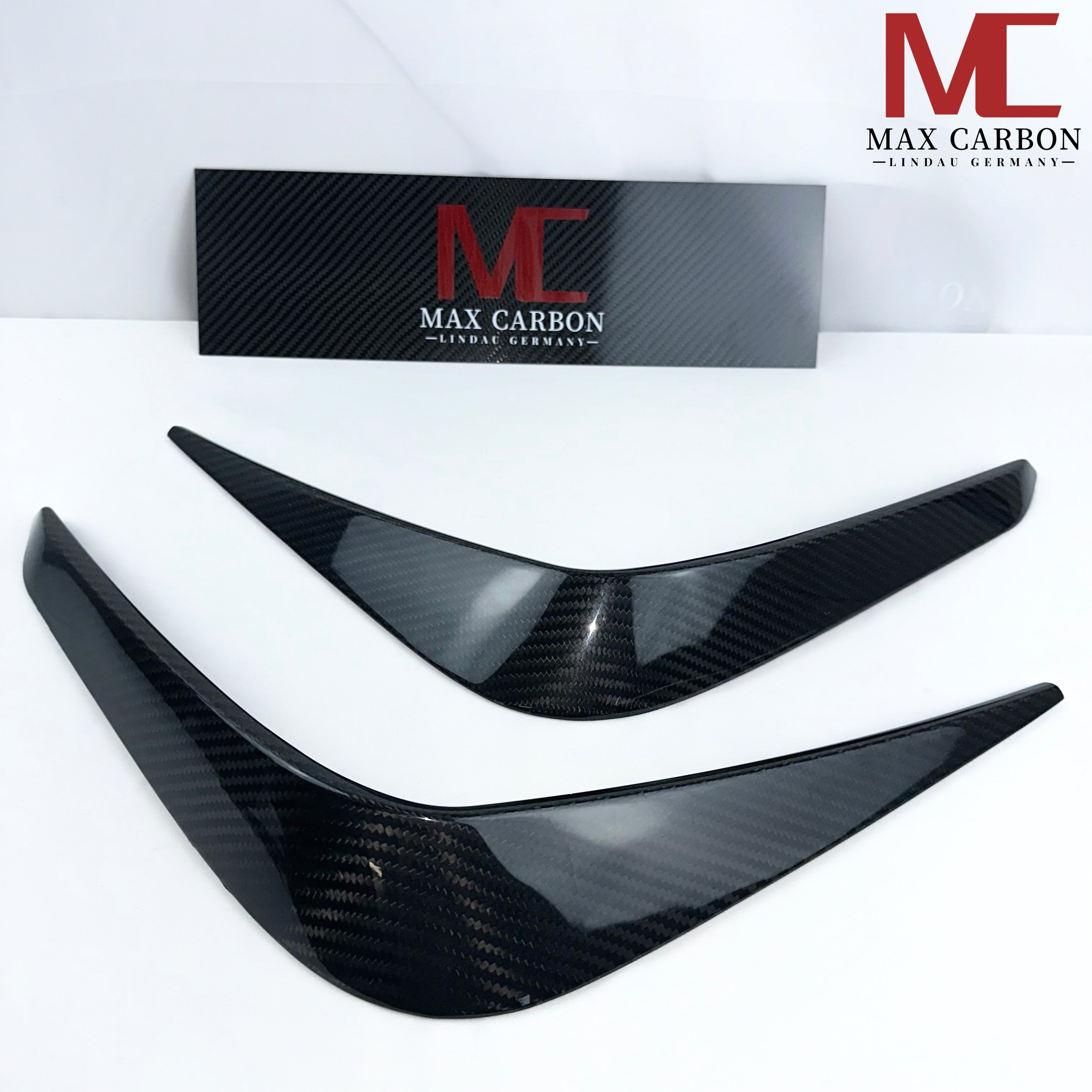 Dry Carbon Heckansatz Front AERO FLICK L Form passend für BMW M3 G80 G81 M4 G82 G83 - Getsdowned