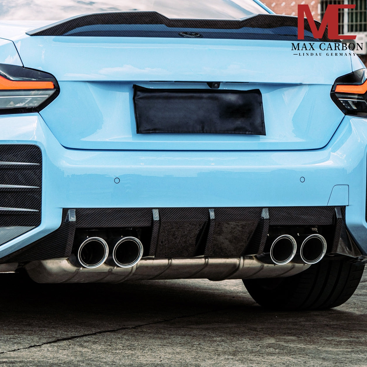 Dry Carbon Heckddiffusor V1 passend für BMW M2 G87 - Getsdowned