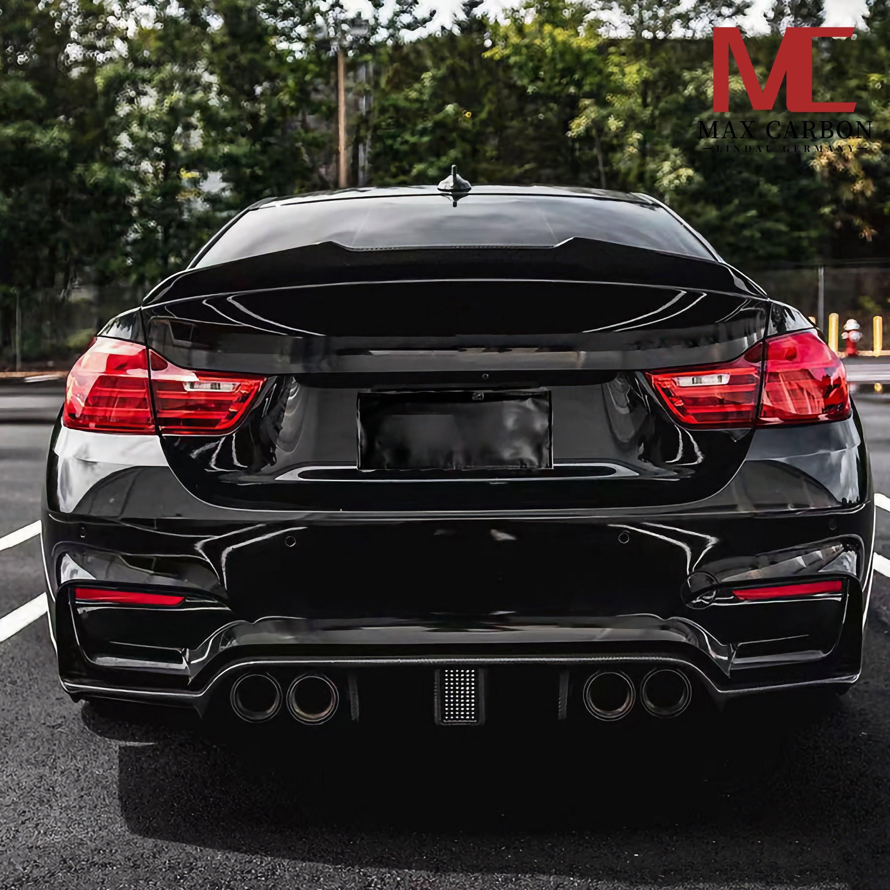 Dry Carbon Heck Spoiler "Ducktail" passend für BMW 4er F36 CS Style - Getsdowned