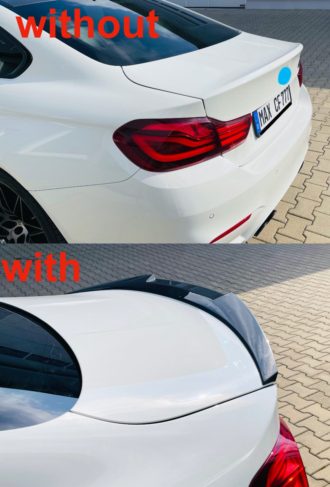 Dry Carbon Heckspoiler "Ducktail" passend für BMW M4 F82 - Getsdowned