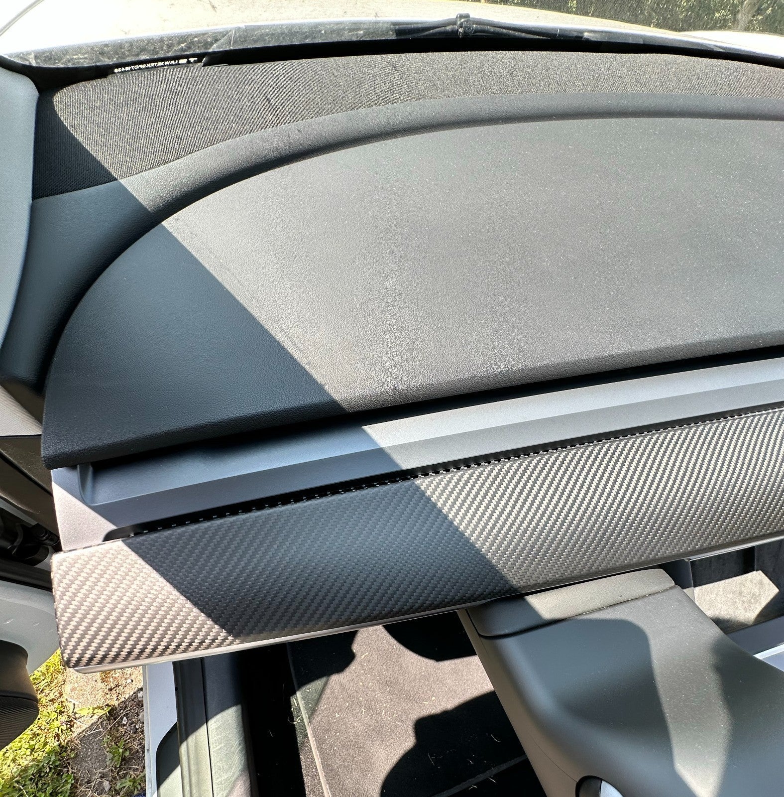 DRY CARBON Performance Armaturenbrett Abdeckung Blenden im Satz passend für TESLA MODEL 3 MODEL Y - Getsdowned