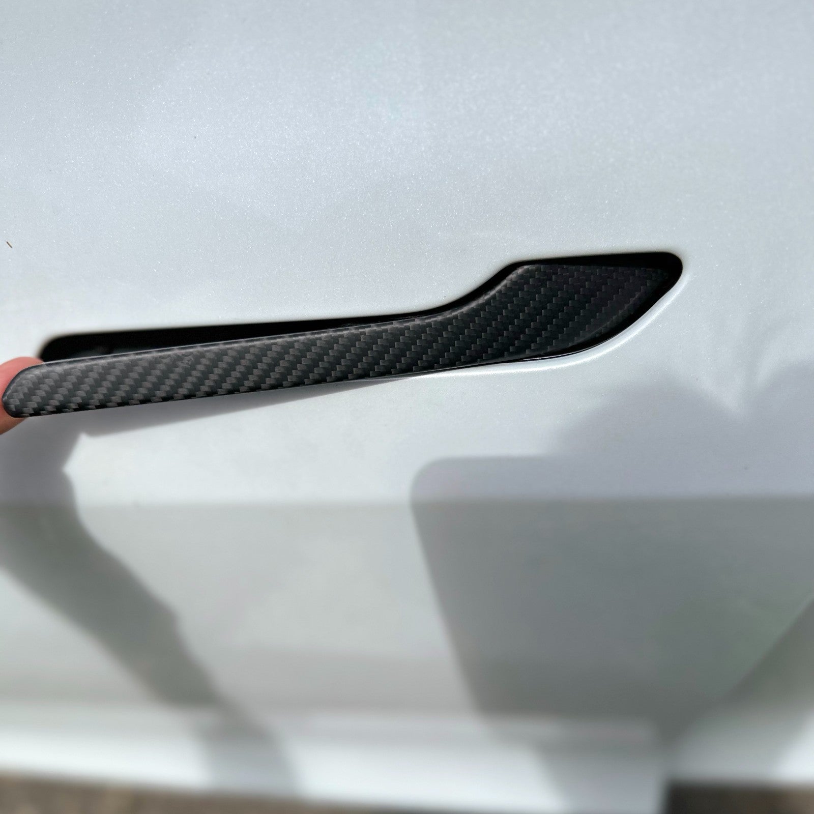 DRY CARBON Performance Türverkleidung passend Tür Blenden Türgriff im Satz für TESLA MODEL 3 MODEL Y - Getsdowned