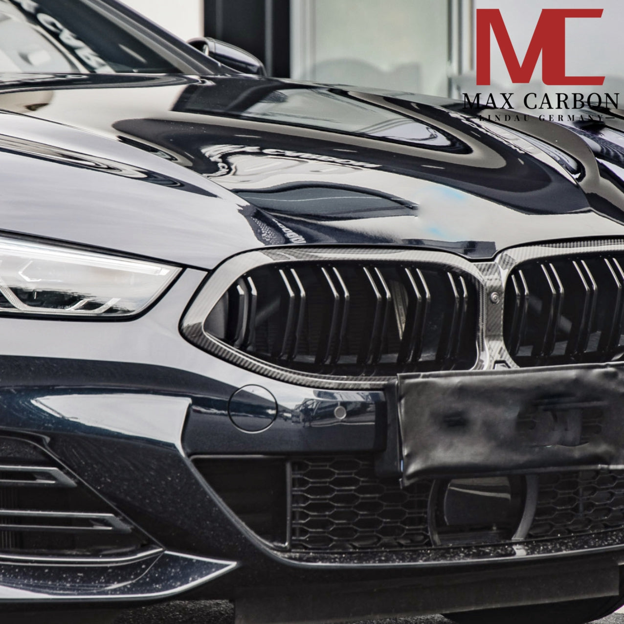 Max Carbon Dry Carbon Kühlergrill Nieren für BMW 8er G14 G15 G16 LCI, sichtbare Nieren im eleganten, karbonfarbenen Design