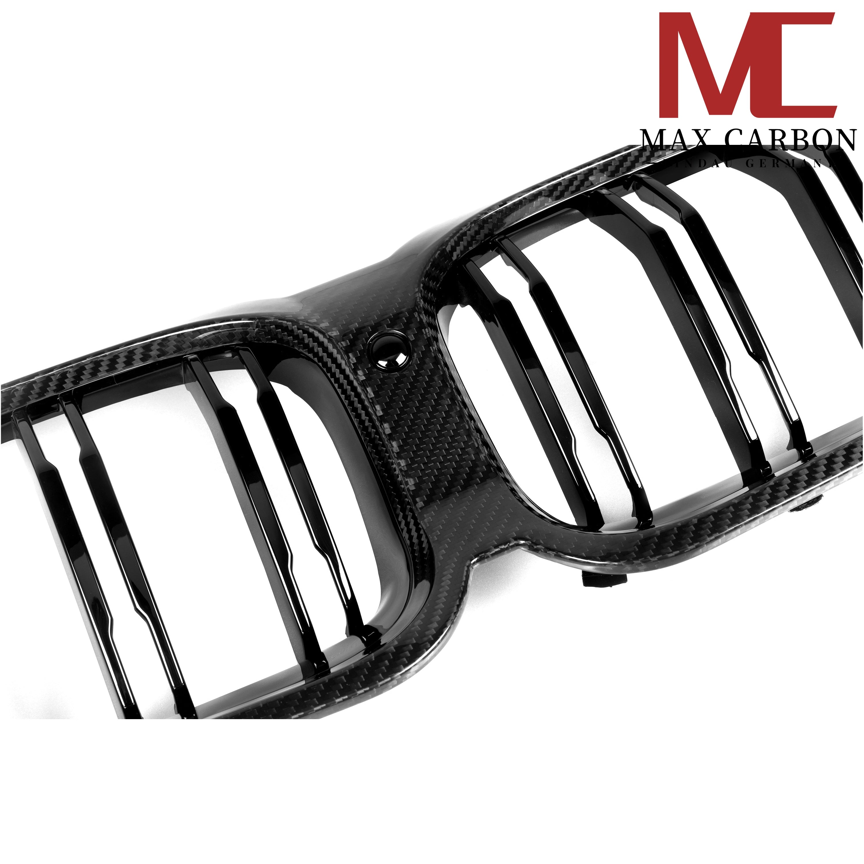 Max Carbon Dry Carbon Kühlergrill Nieren für BMW 8er (G14 G15 G16) LCI, sportliches Design, sichtbare Nieren im Bild