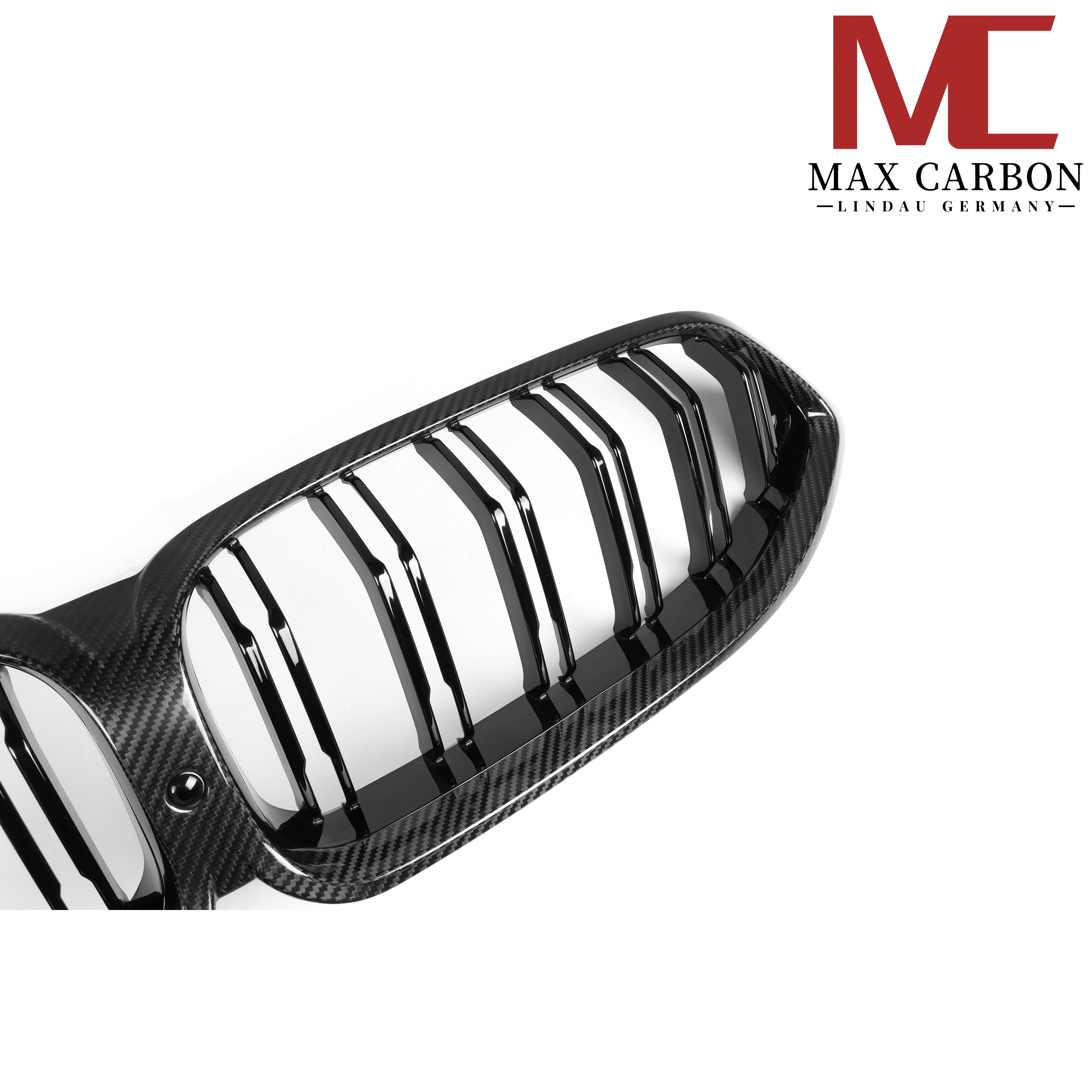 Max Carbon Dry Carbon Kühlergrill Nieren für BMW 8er G14 G15 G16 Pre-LCI, sichtbare Nieren im Carbon-Look