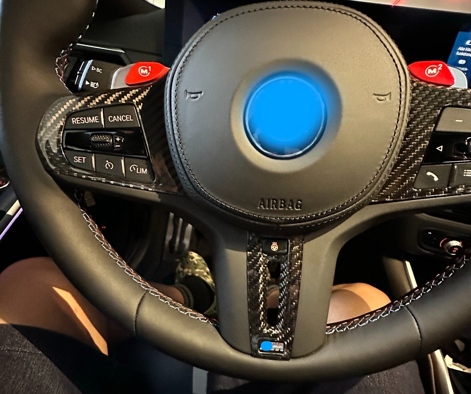 Carbon Lenkrad Cover - passend für BMW M2 M3 M4 M5 M8 X3M X4M X5M X6M X7M XM - Getsdowned