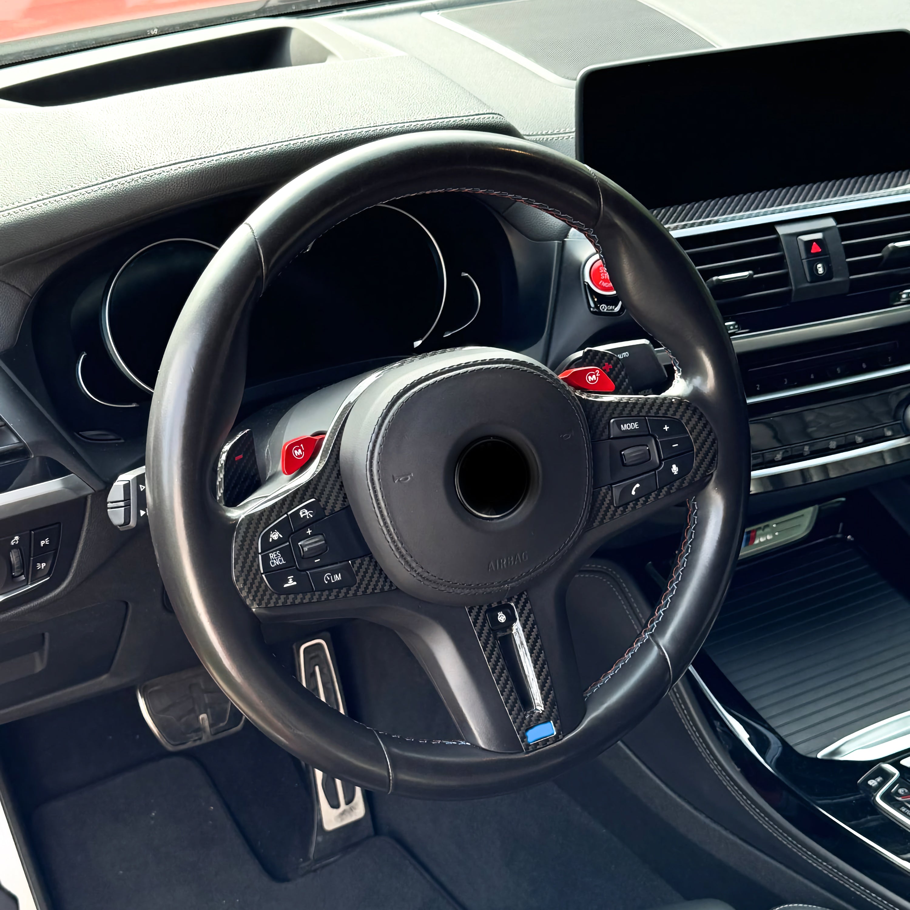 Carbon Lenkrad Cover - passend für BMW M2 M3 M4 M5 M8 X3M X4M X5M X6M X7M XM - Getsdowned