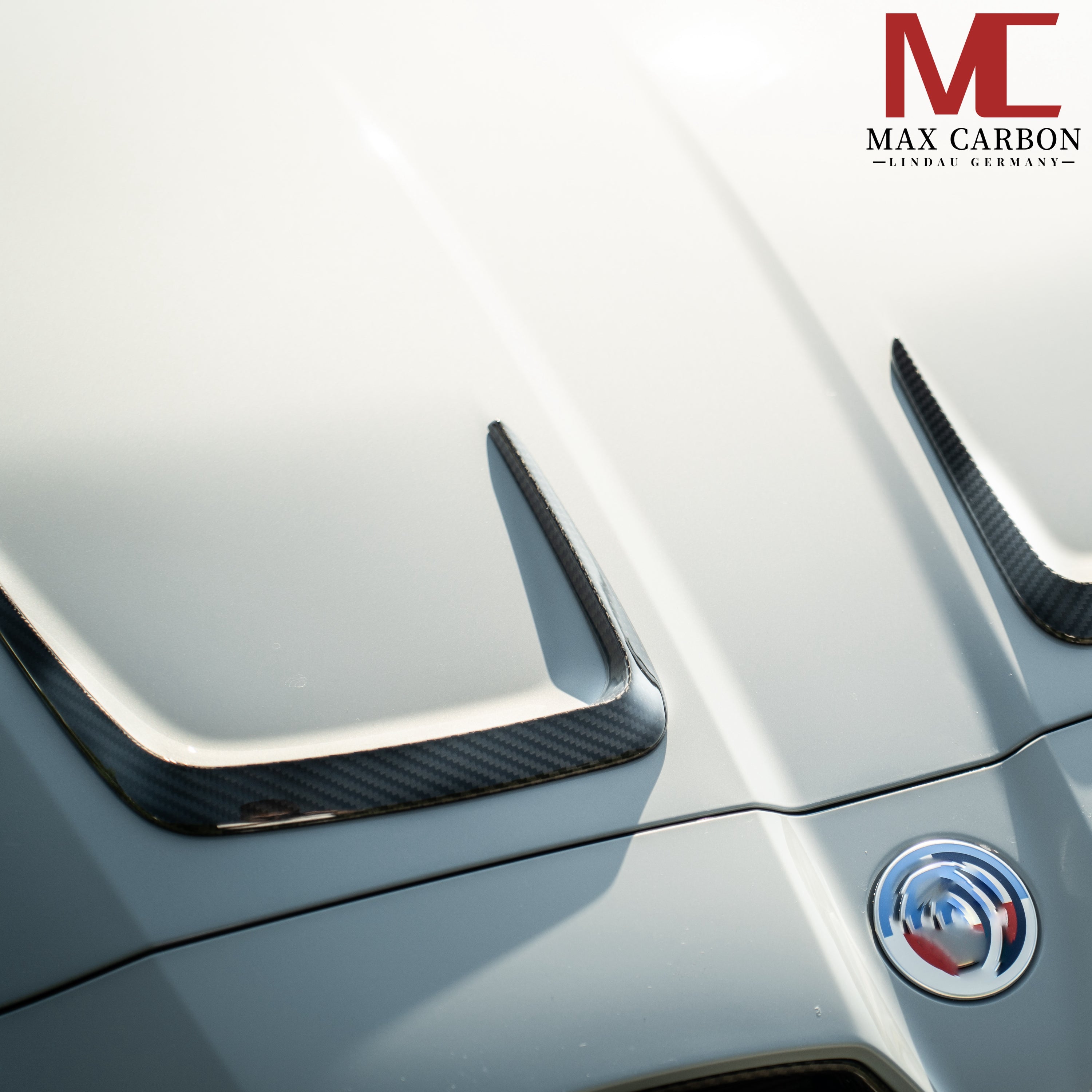 Dry Carbon Motorhauben Aufsatz "SQ-Style" für BMW M3 G80 G81 / M4 G82 G83 - Getsdowned