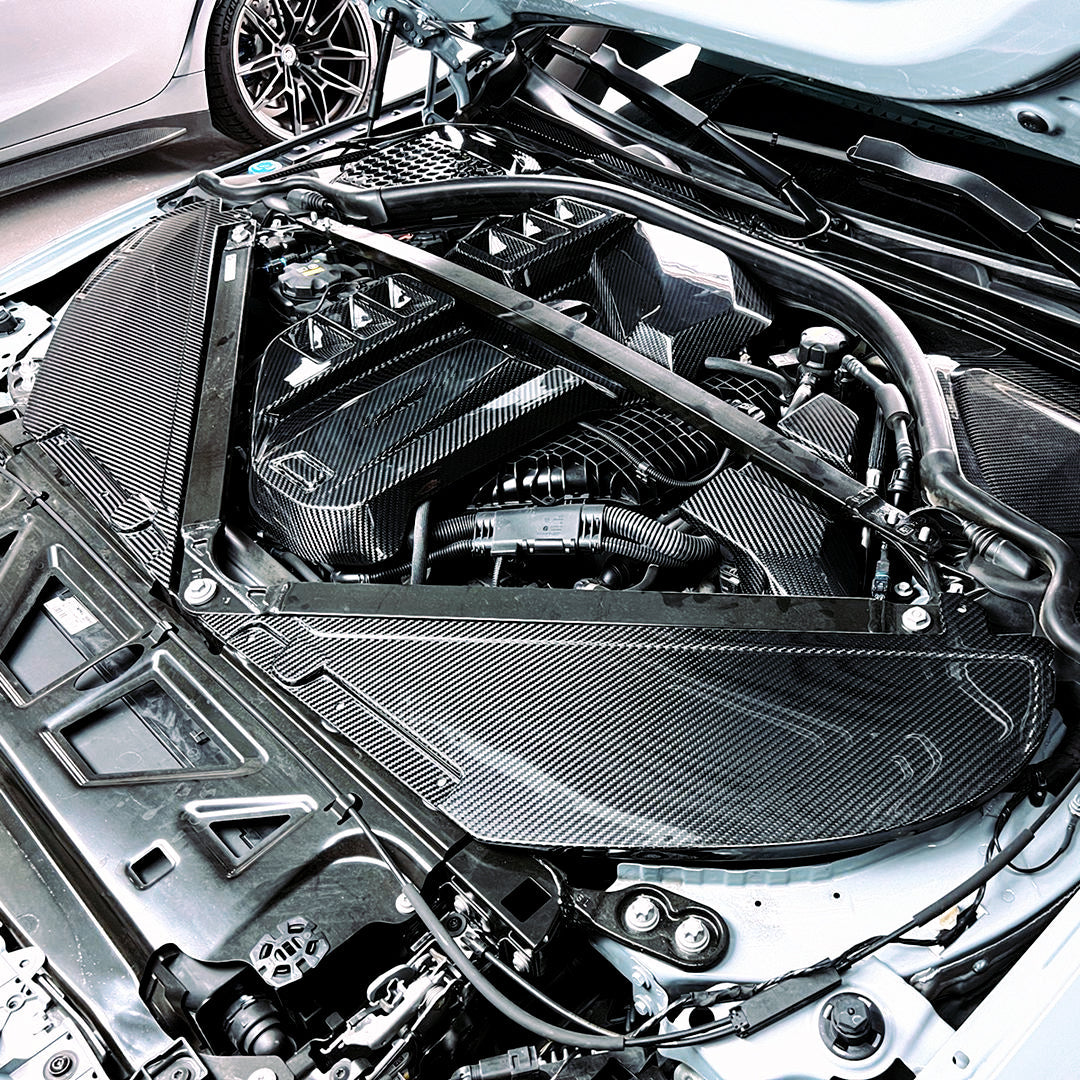 Dry Carbon Motorraum Abdeckung passend für BMW M2 M3 M4 G80 G81 G82 G83 - Getsdowned