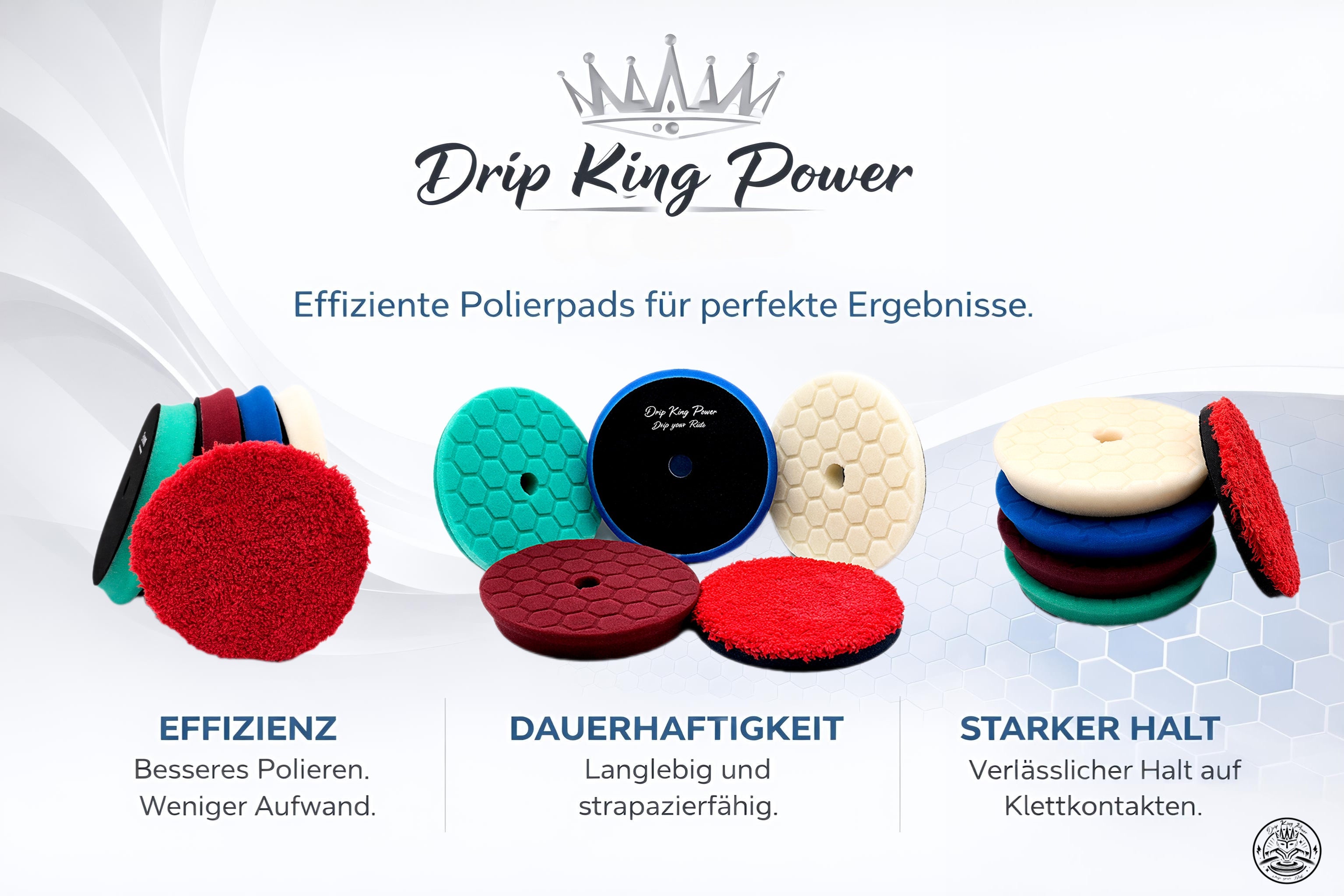 Polierpad Set Auto – 5-teilig - DKP Polierpad