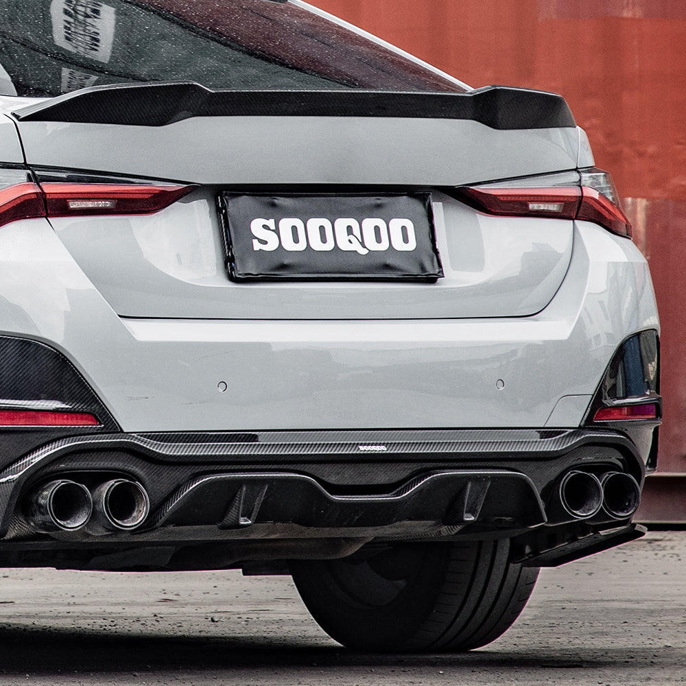 Dry Carbon Heckansatz passend für BMW 4er G26 i4 - Getsdowned