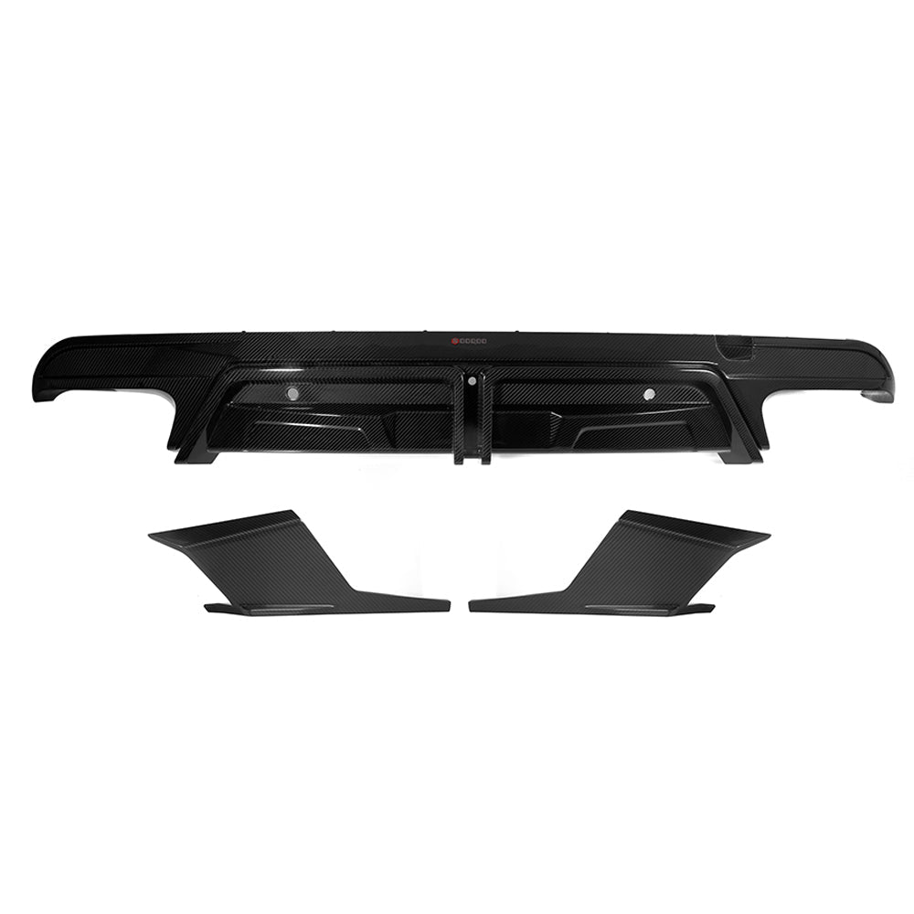 Dry Carbon Heckdiffusor mit Bremslicht passend für BMW X5M F95 LCI - Getsdowned
