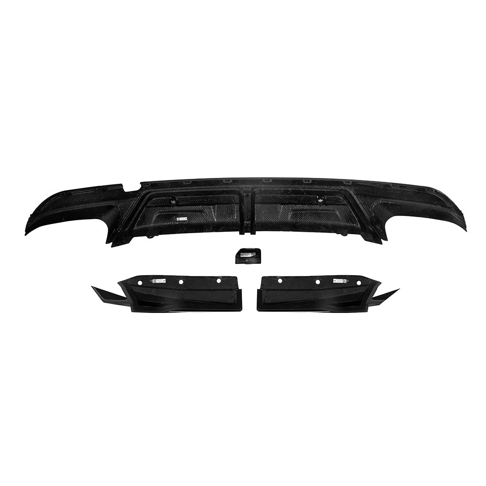 Dry Carbon Heckdiffusor mit Bremslicht passend für BMW X5M F95 LCI - Getsdowned