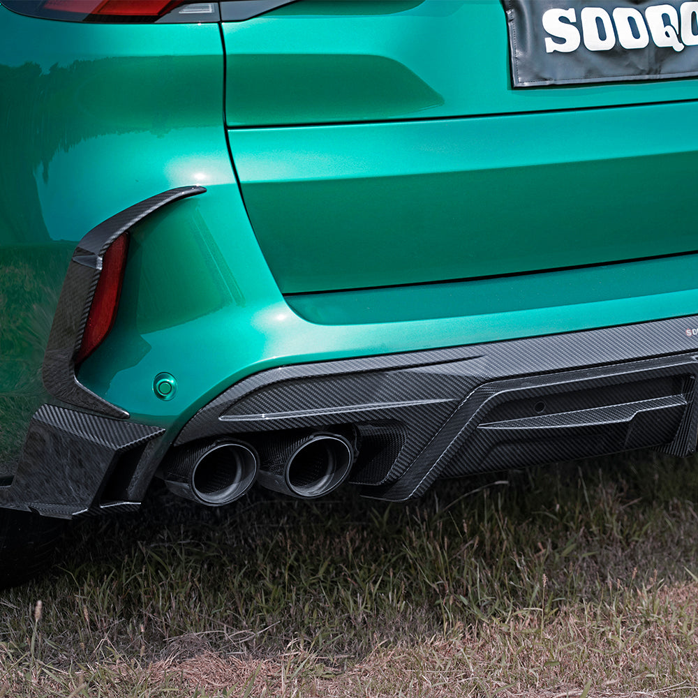 Dry Carbon Heckdiffusor mit Bremslicht passend für BMW X5M F95 LCI - Getsdowned