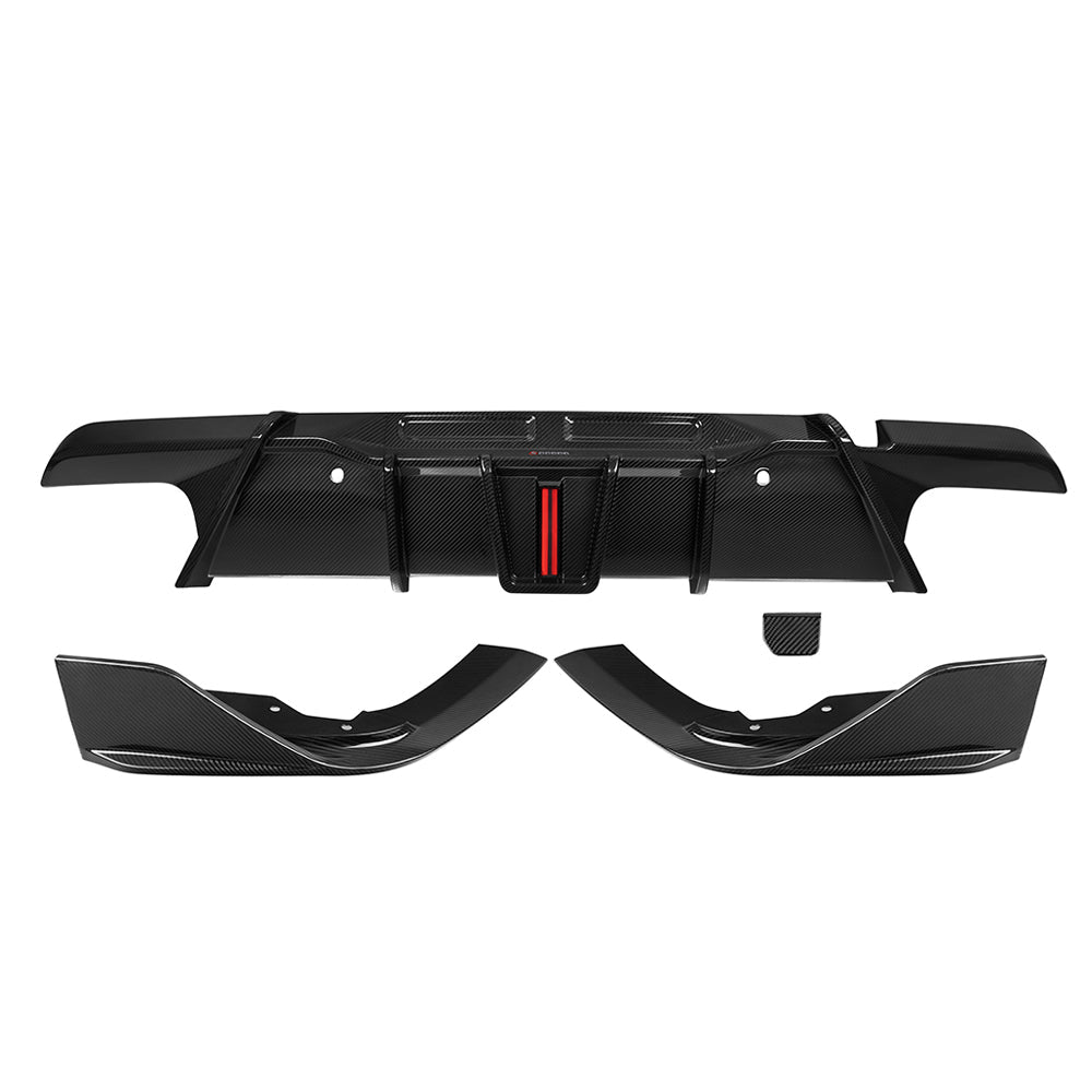 Dry Carbon Heckdiffusor mit LED Bremslicht passend für BMW X6M F96 - Getsdowned