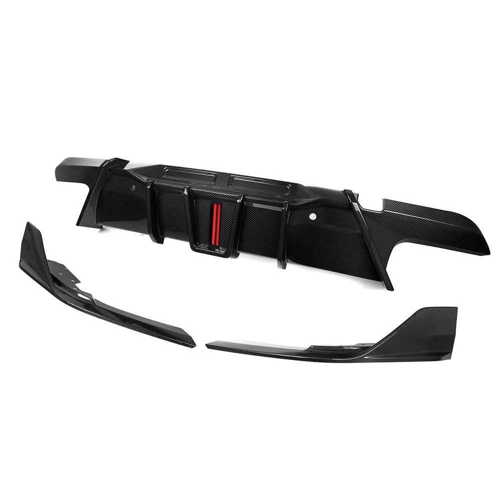 Dry Carbon Heckdiffusor mit LED Bremslicht passend für BMW X6M F96 - Getsdowned
