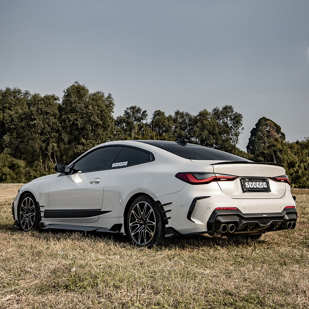 Dry Carbon Heckdiffusor SQ-Style passend für BMW 4er G22 G23 - Getsdowned