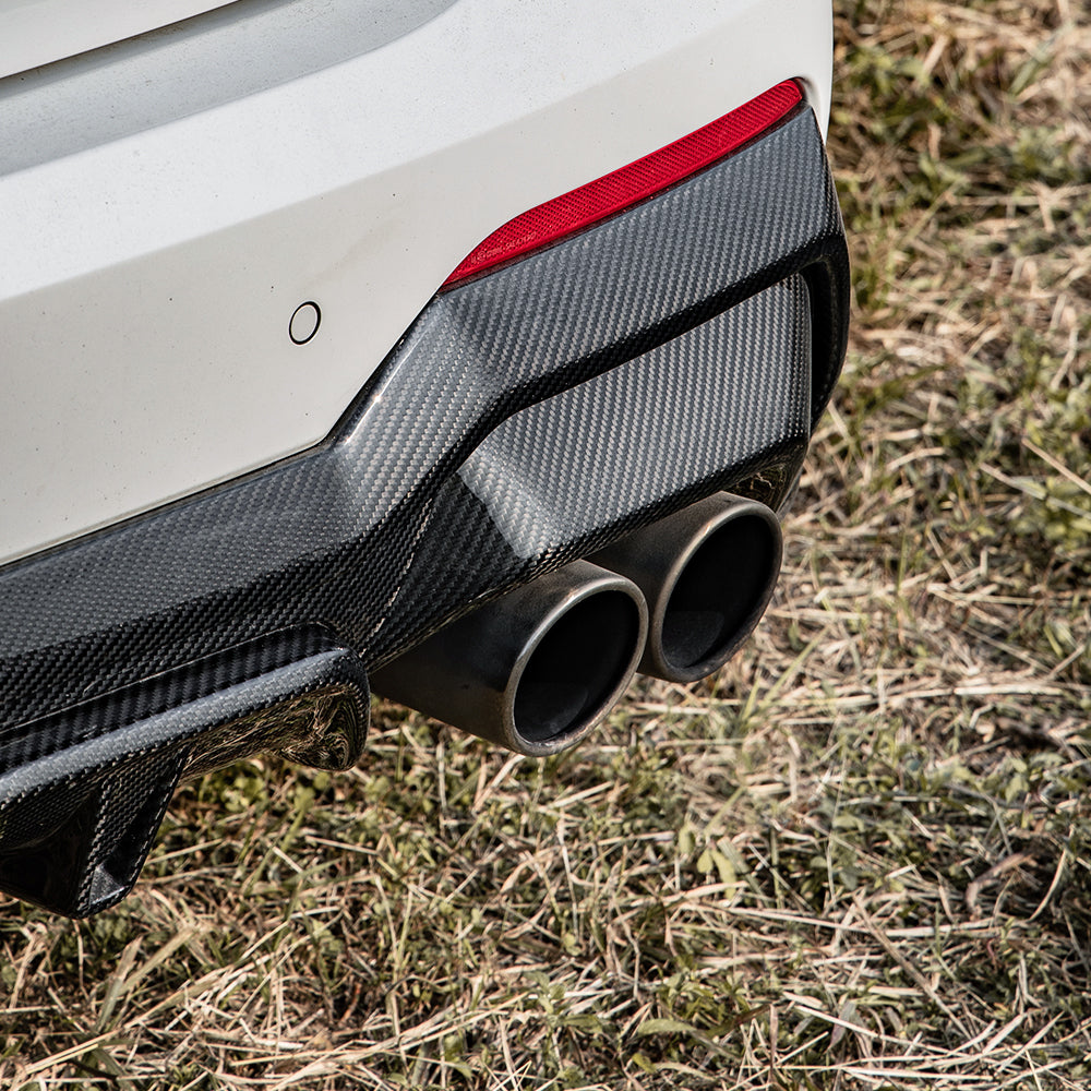 Dry Carbon Heckdiffusor SQ-Style passend für BMW 4er G22 G23 - Getsdowned