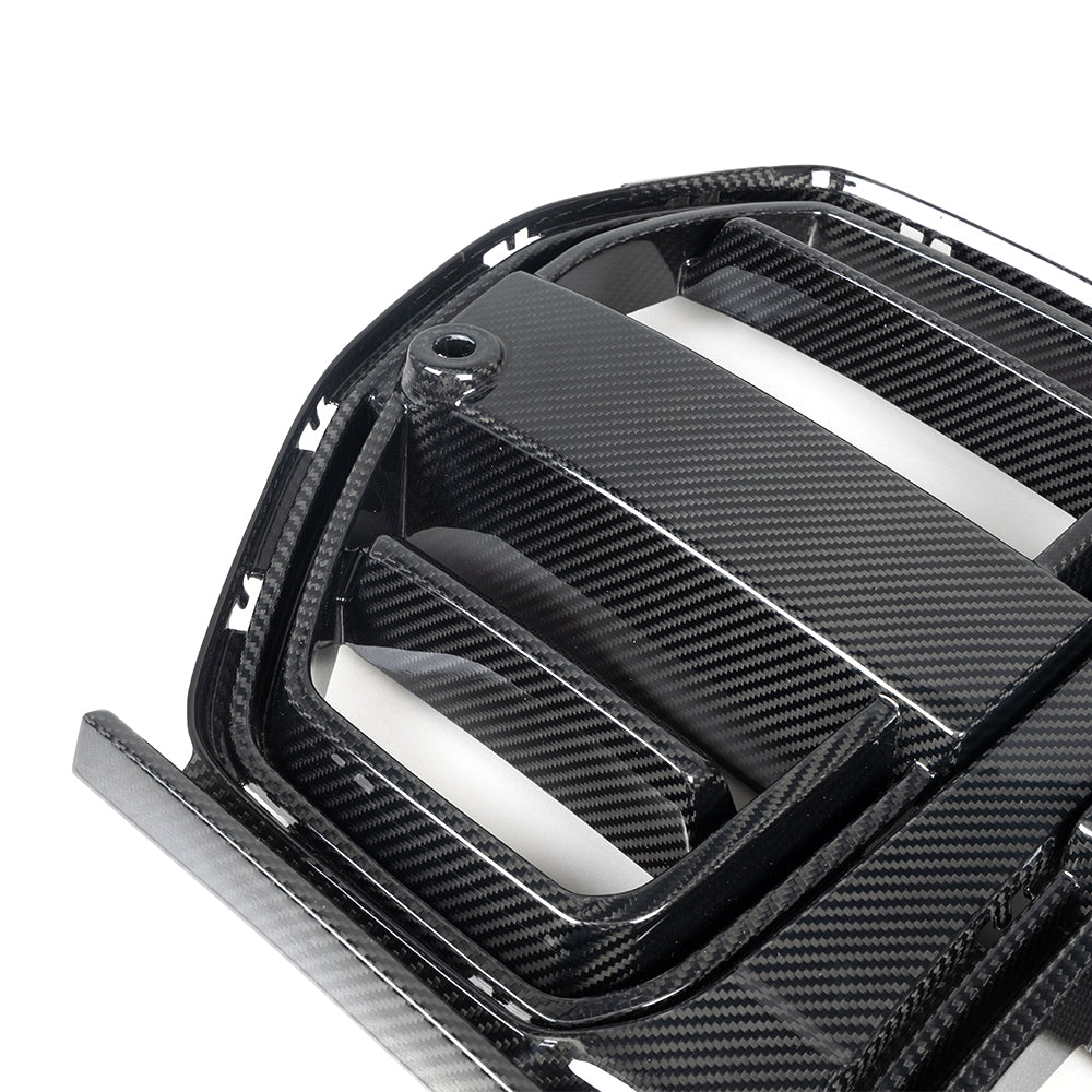 Dry Carbon SQ-V-Style Frontgrill Nieren mit ACC passend für BMW M3 G80 G81 & M4 G82 G83 - Getsdowned