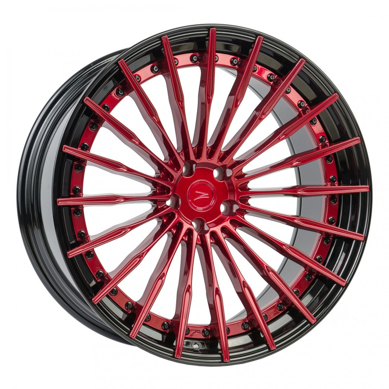 Z-Performance ZP.MODULAR 2 | Deep Concave – Blood Red Center / Gloss Black Lip - Getsdowned