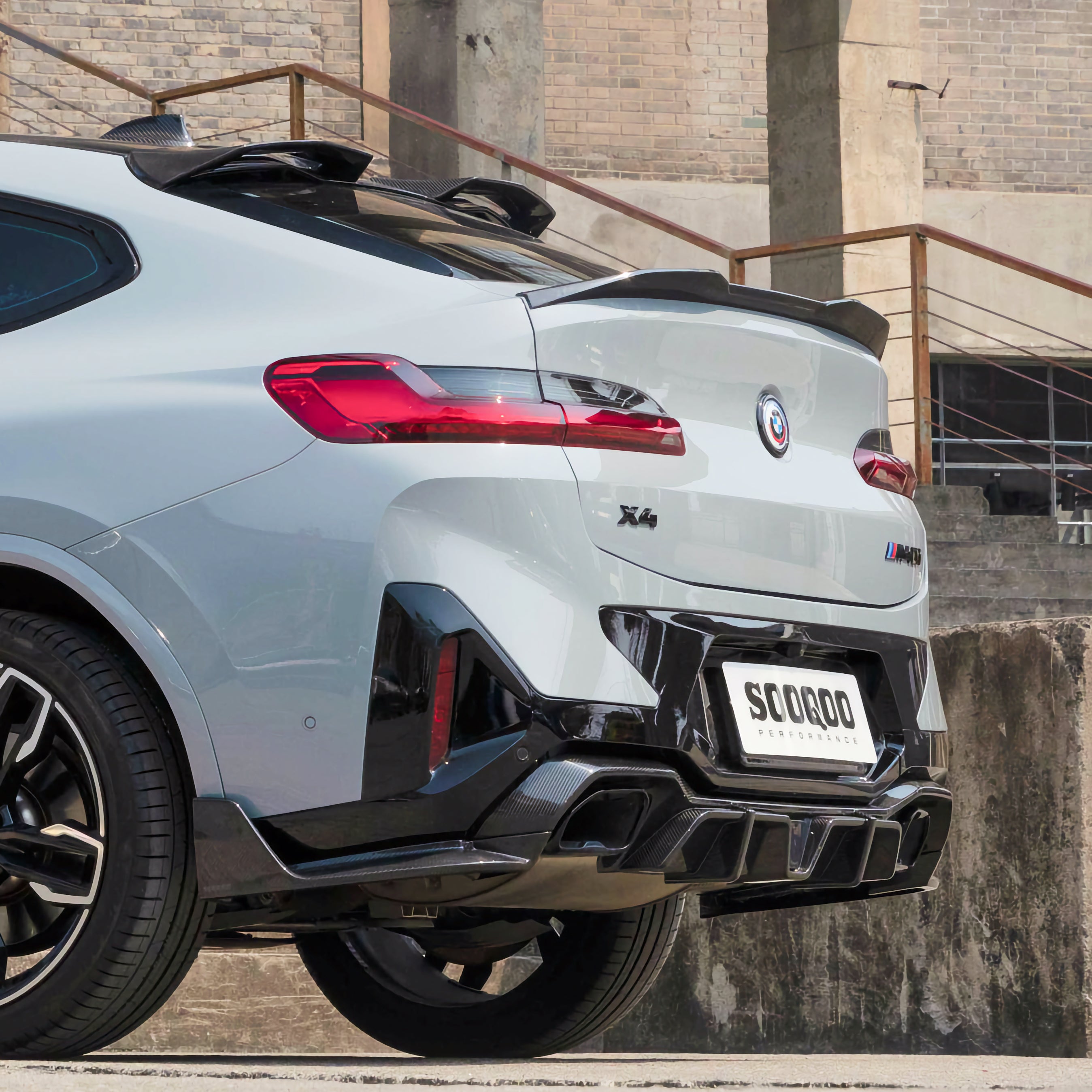 Dry-Carbon Dachspoiler-Lippe passend für BMW X4M F98 LCI & X4 G02 LCI – Echtcarbon-Heckabschluss