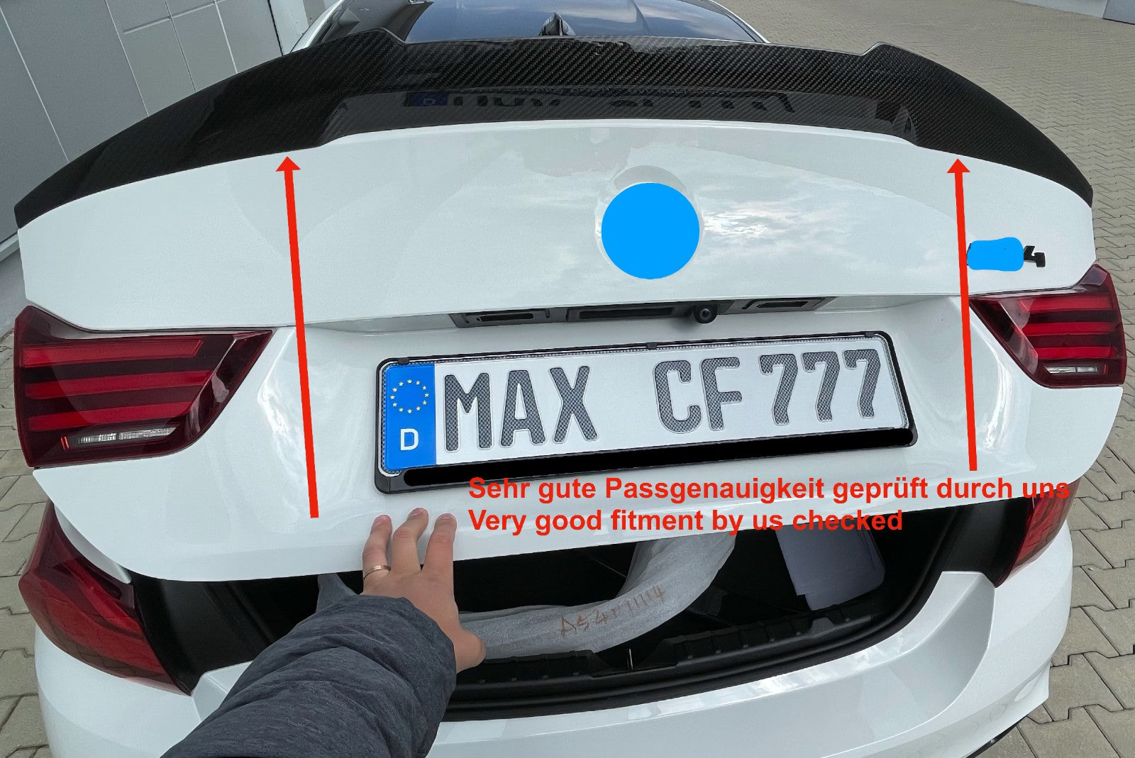 Dry Carbon Heckspoiler "Ducktail" für BMW M4 F82