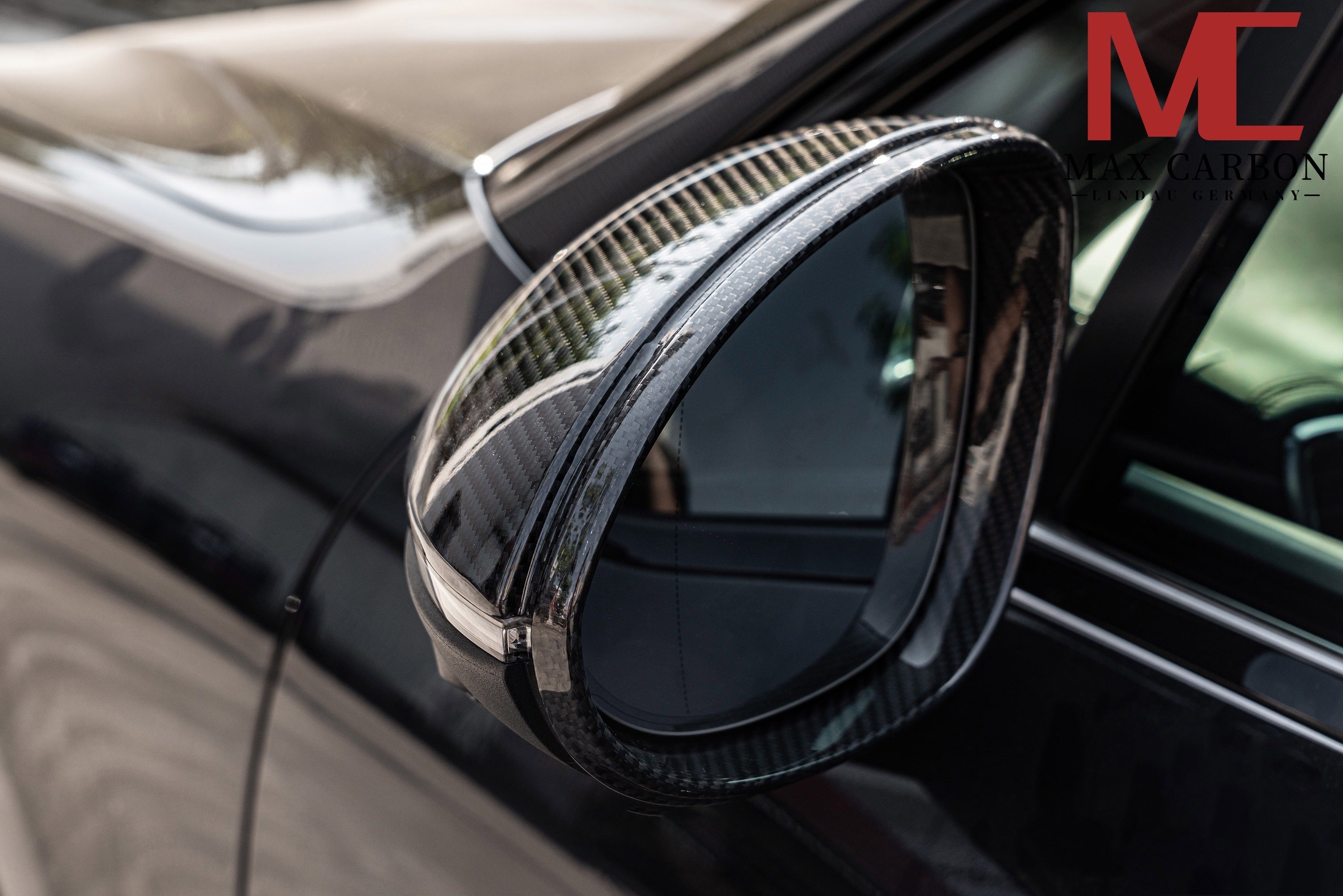 Dry-Carbon Spiegelkappen passend für Porsche Cayenne SUV & Coupé (9YA/9YB) – nur ca. 290 g