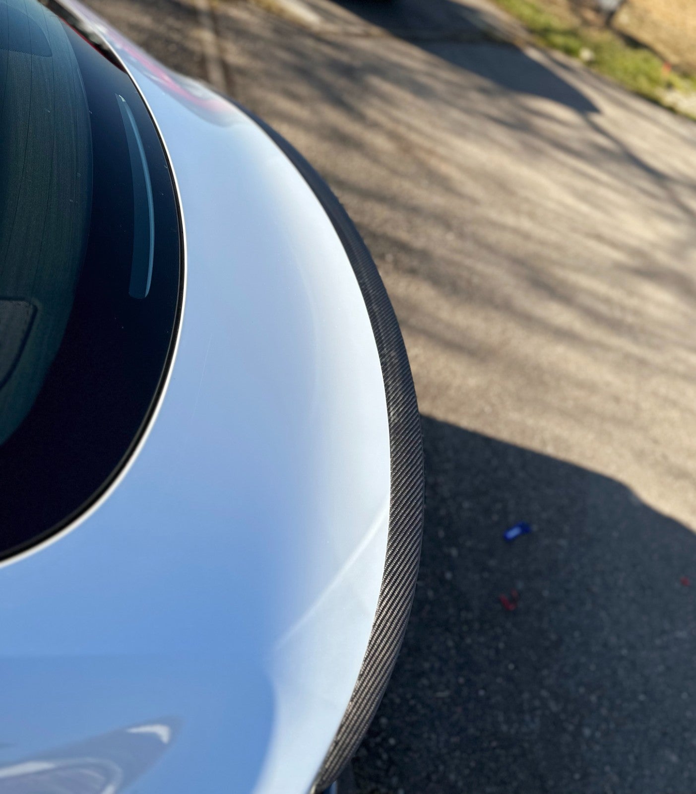 MAX CARBON Performance  Abrisskannte Lippe Heckspoiler rear Spoiler für TESLA MODEL 3