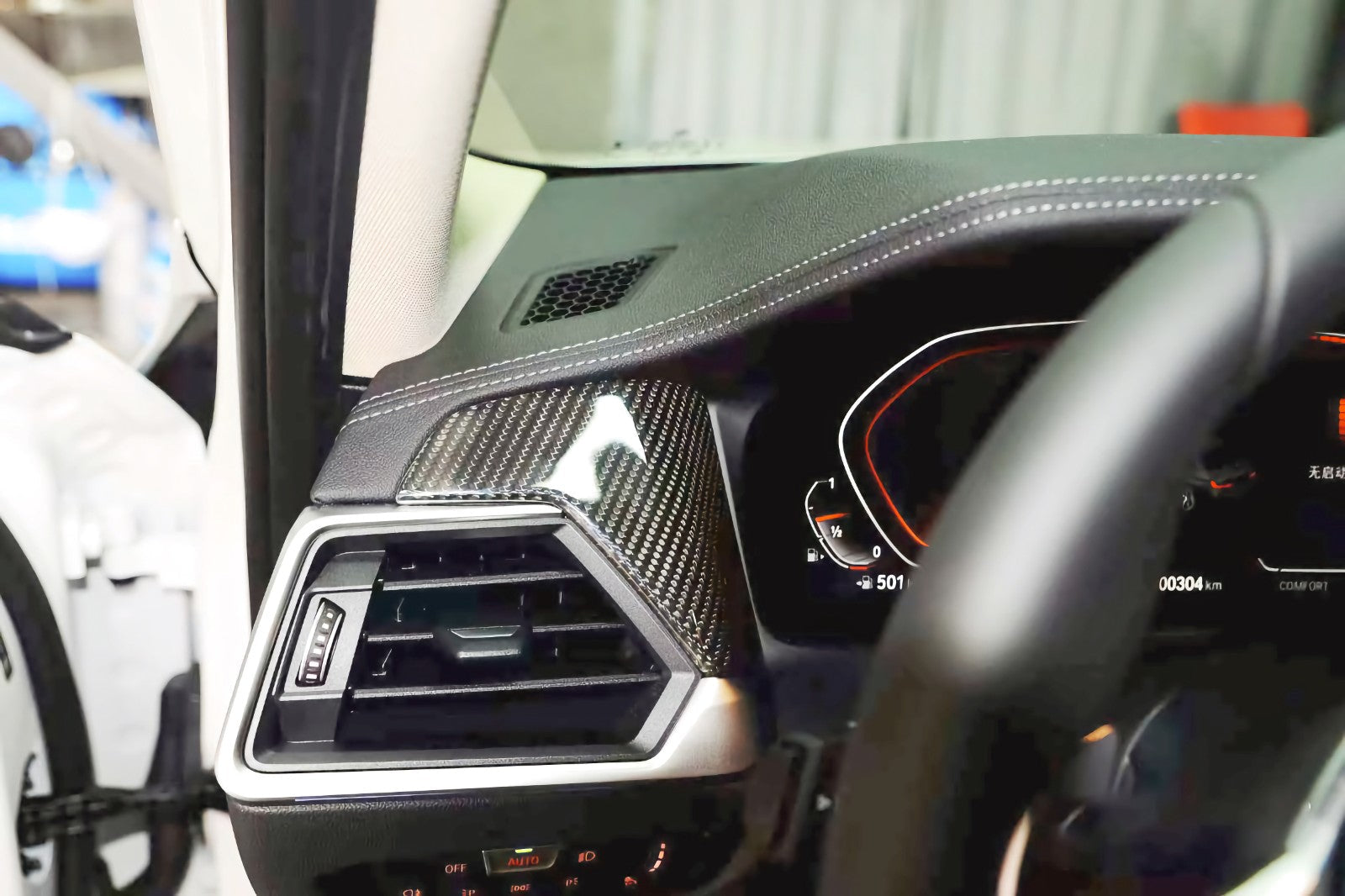 Dry Carbon Zierleiste Armaturenbrett für BMW M3 G80 M4 G82 G83 3er G20 G21 4er G22 G23 G26 Pre LCI