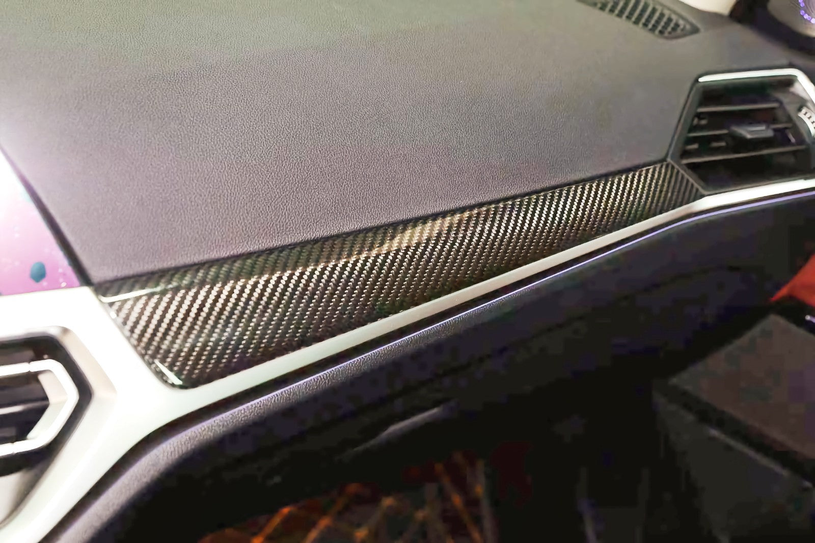 Dry Carbon Zierleiste Armaturenbrett für BMW M3 G80 M4 G82 G83 3er G20 G21 4er G22 G23 G26 Pre LCI