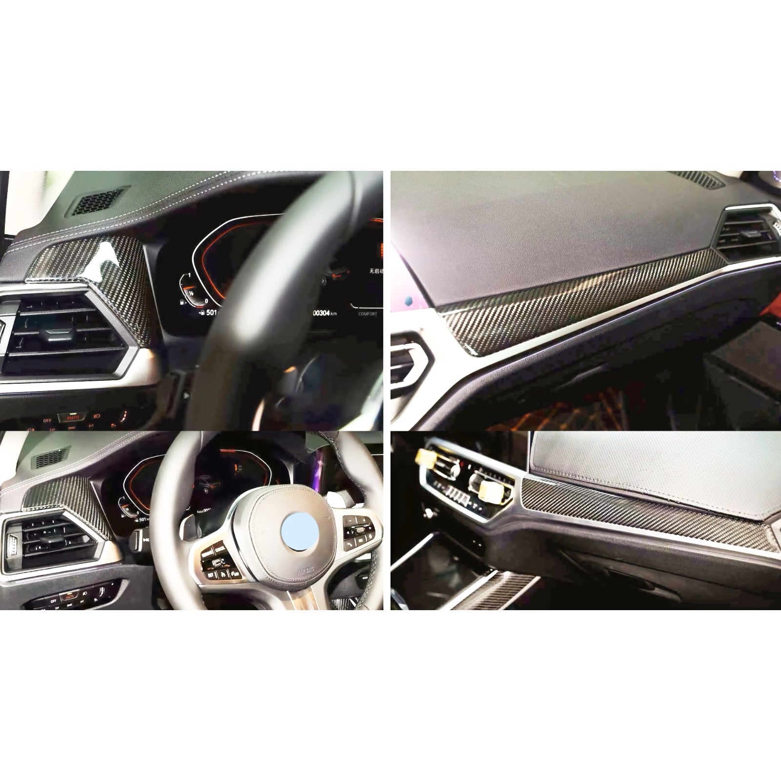 Dry Carbon Zierleiste Armaturenbrett für BMW M3 G80 M4 G82 G83 3er G20 G21 4er G22 G23 G26 Pre LCI