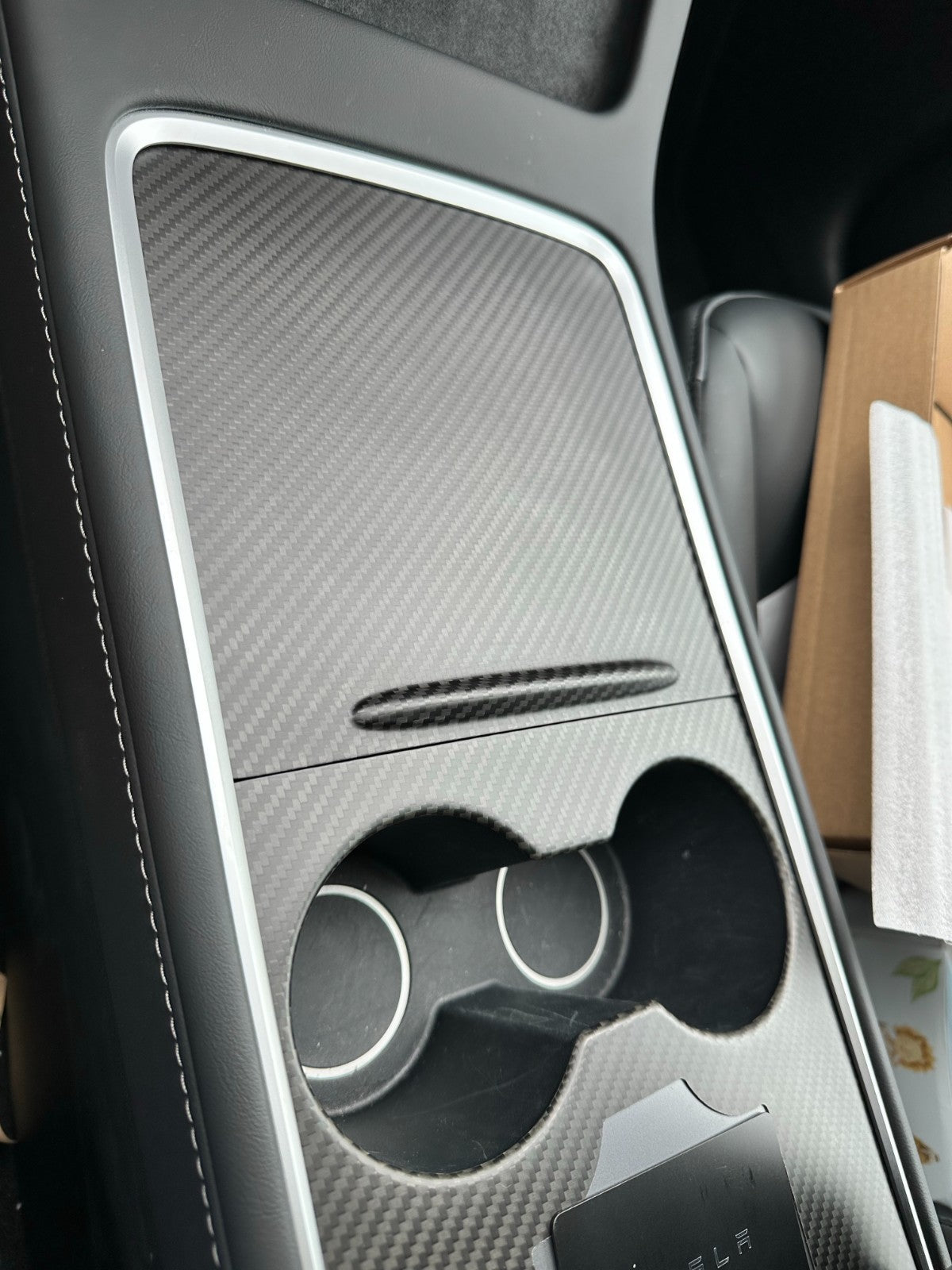 MAX CARBON Performance Mittelkonsole Blenden Aufsatz Abdeckung im Satz für TESLA MODEL 3 MODEL Y