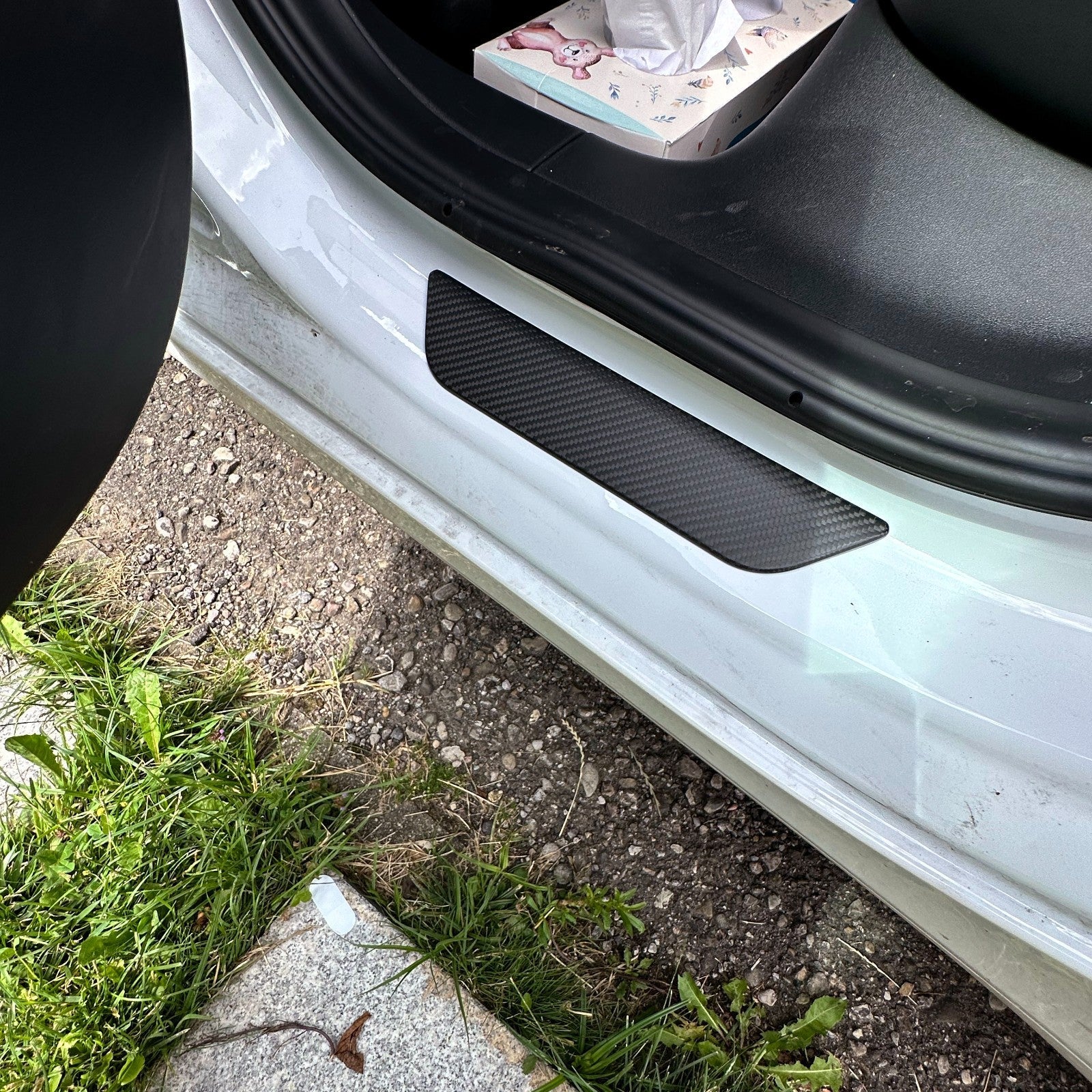 DRY CARBON Performance TÜR Einstiegsleiste Blenden Aufsatz im Satz für TESLA MODEL Y