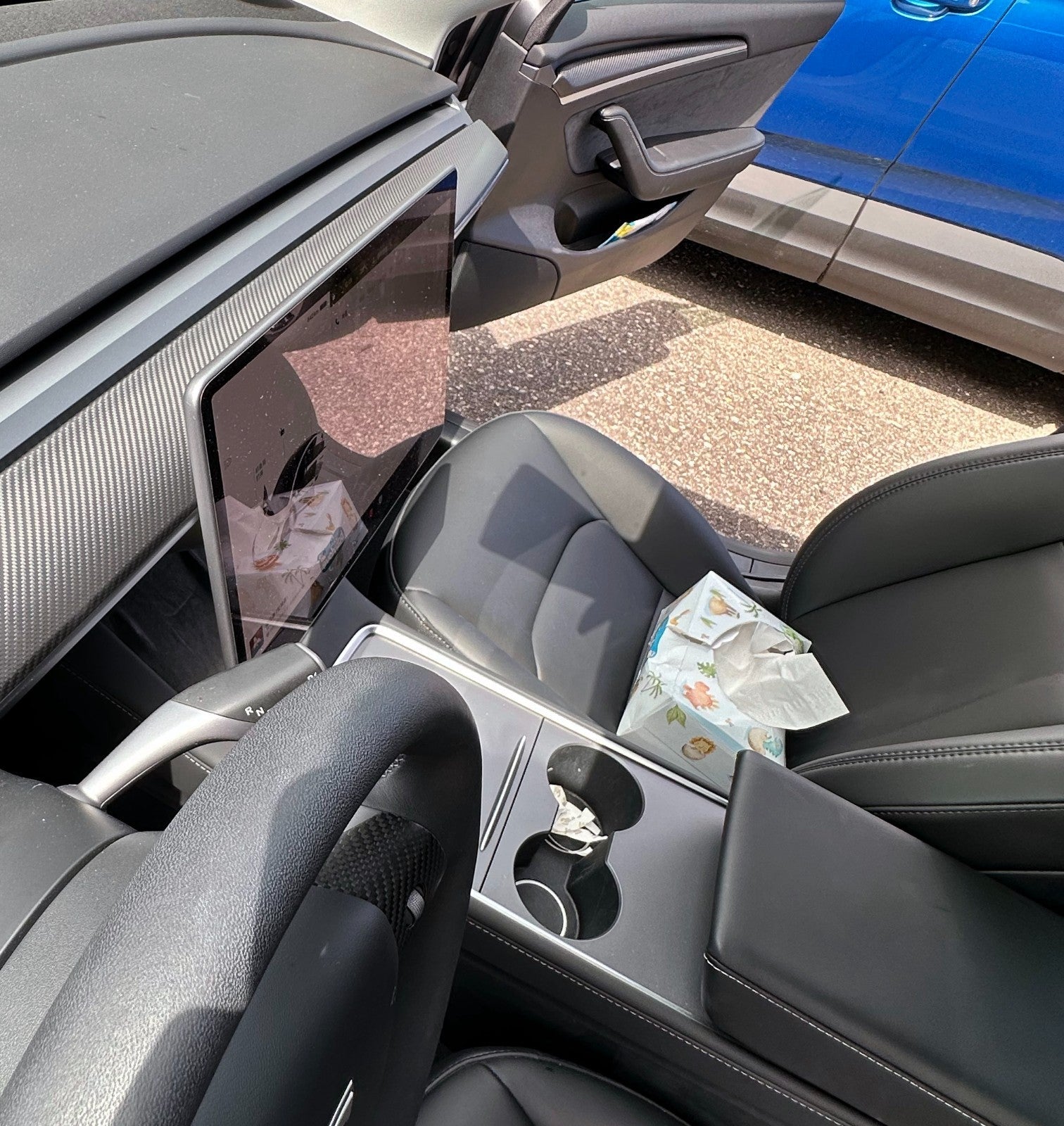 DRY CARBON Performance  Armaturenbrett Abdeckung Blenden im Satz für TESLA MODEL 3 MODEL Y