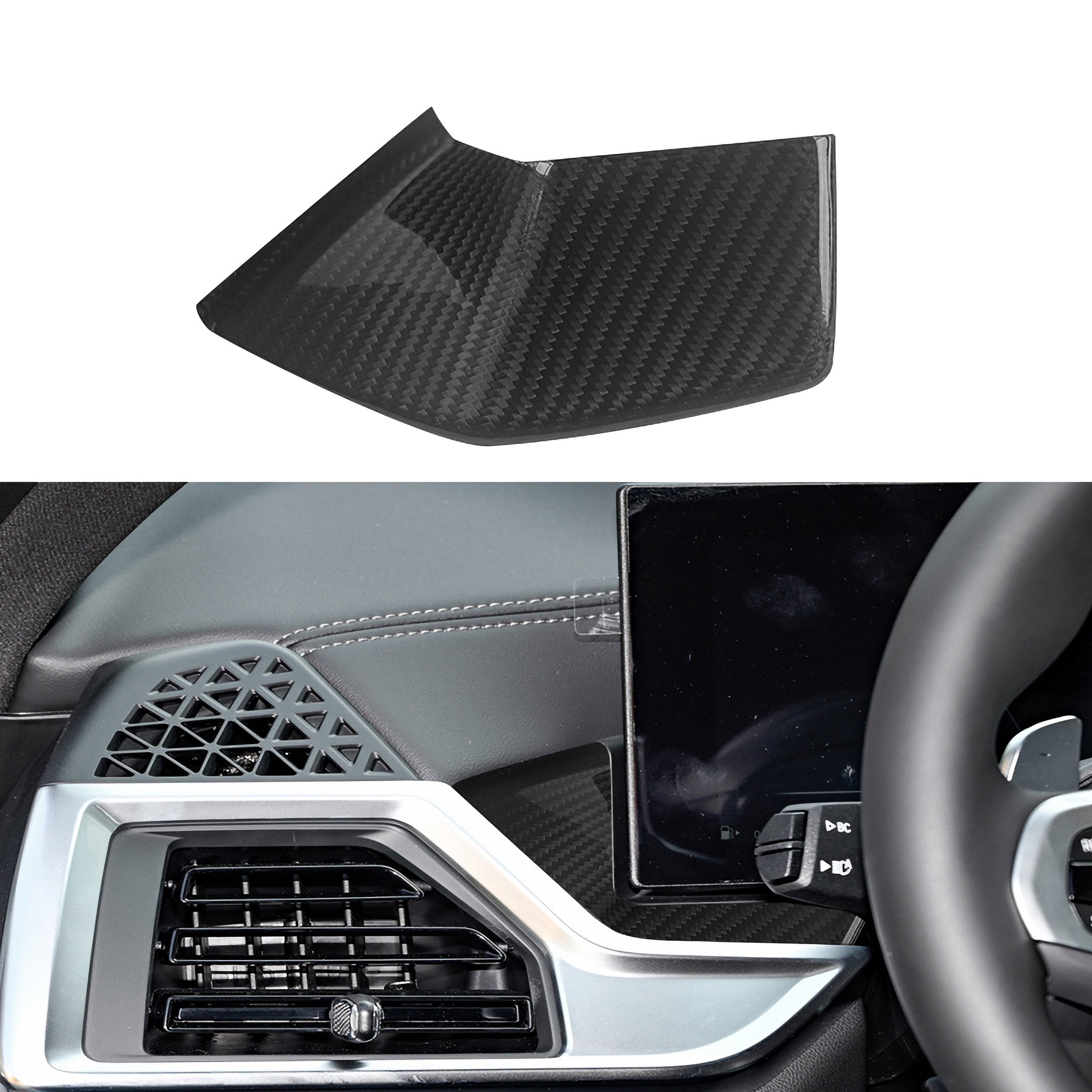 Dry Carbon Mittelkonsolen Set passend für BMW X6 G06 LCI / X6M F96 LCI (10-teilig)