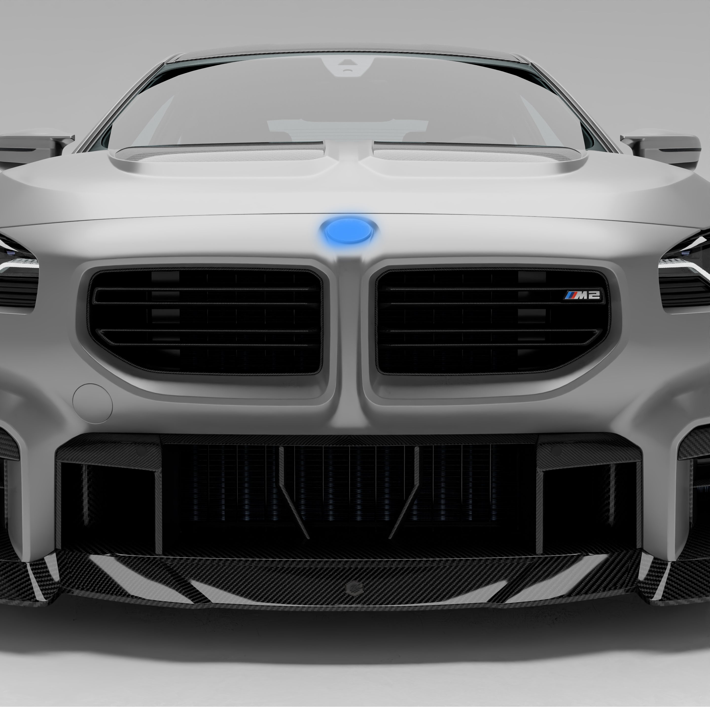 Dry-Carbon Lufteinlass Mitte RZ passend für BMW M2 G87 – Aggressive Luftführung