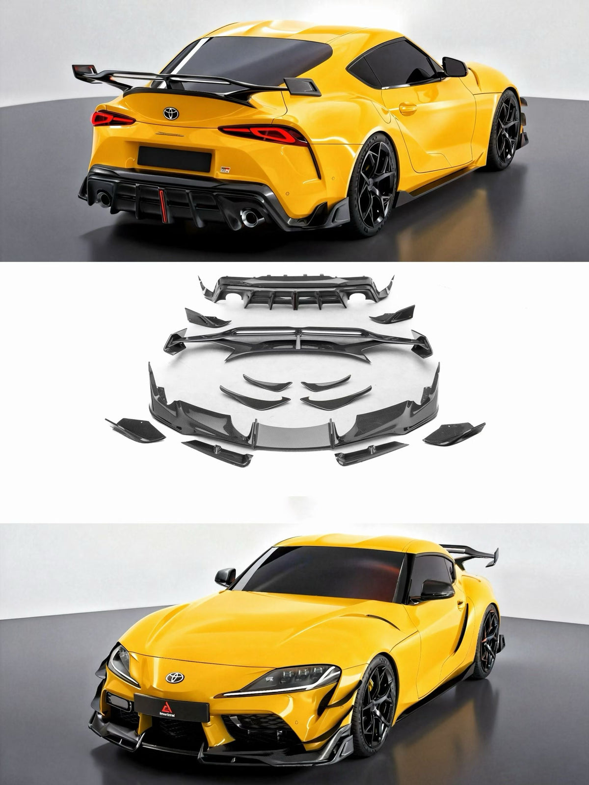 Carbon Bodykit AE passend für Toyota Supra GR A90 – Aero-Set