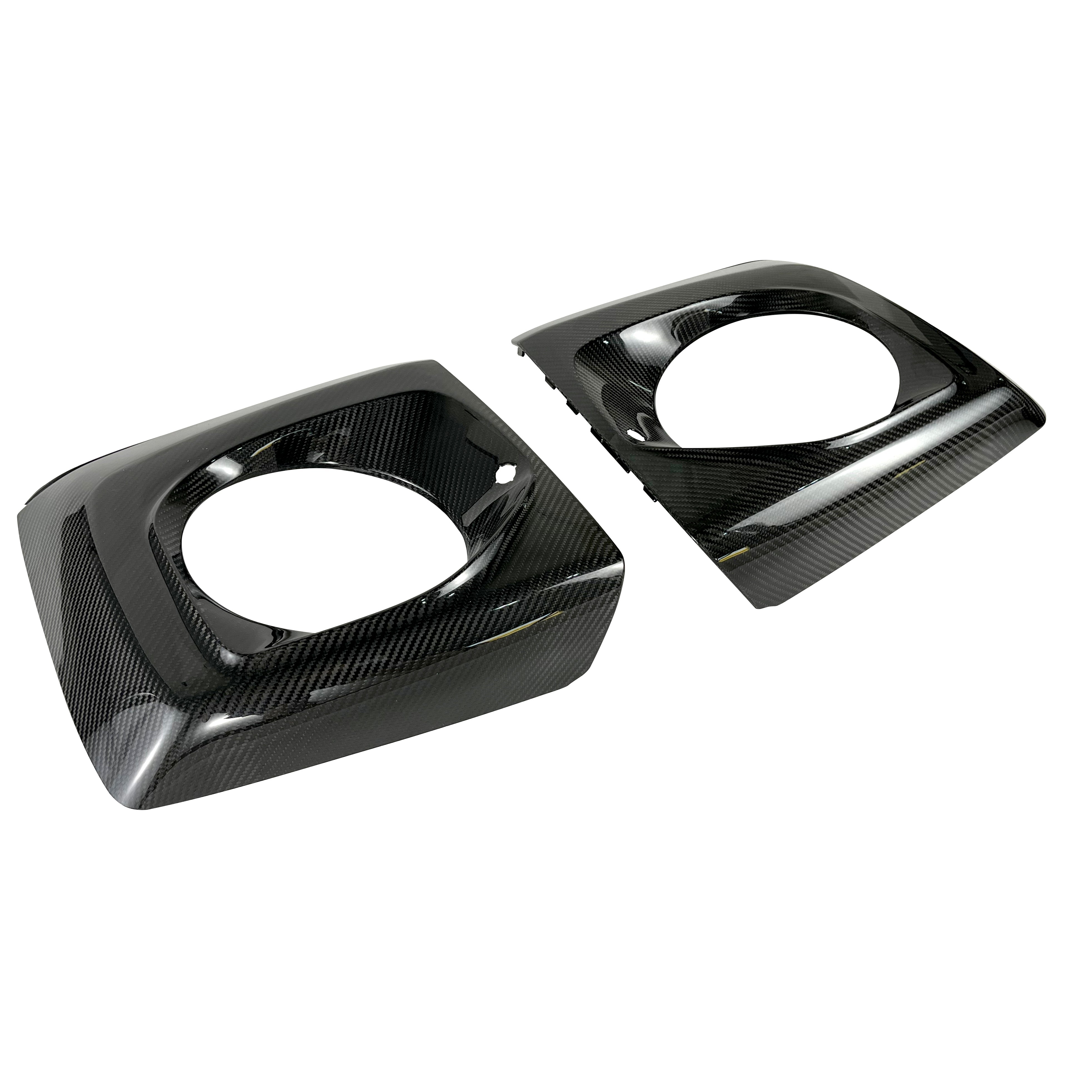 Dry-Carbon Scheinwerfer Cover „Shark Design“ passend für Mercedes-Benz G-Klasse W465 – Aggressiver Blick