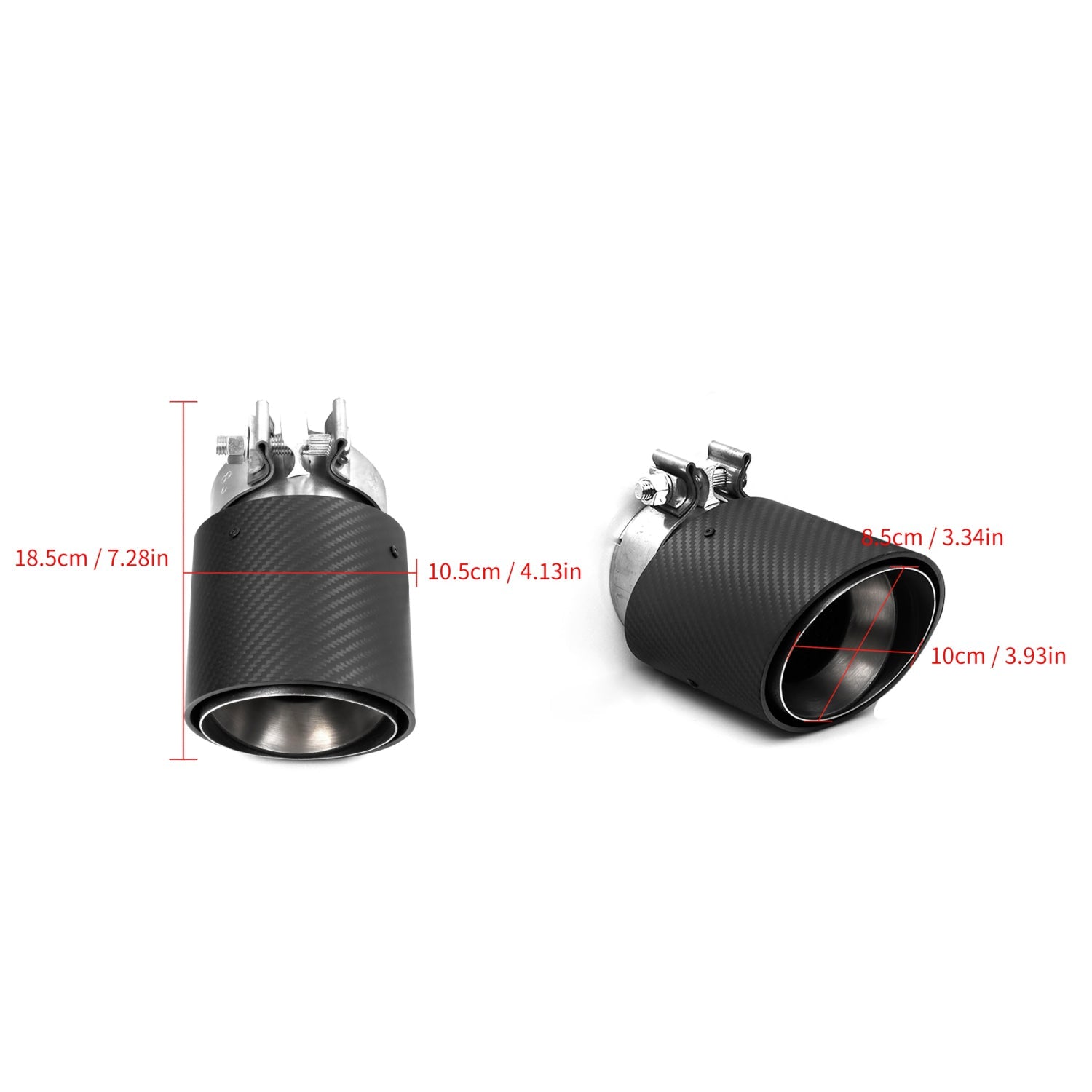 Dry-Carbon Endrohrblenden OEM-Style passend für BMW M5 G90 & G99 – serienkonforme Carbon-Optik