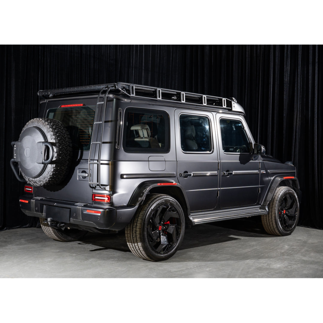 Dry-Carbon Fensterrahmen & A-Säulen Cover passend für Mercedes-Benz G-Klasse W465 – Konturen in Sichtcarbon