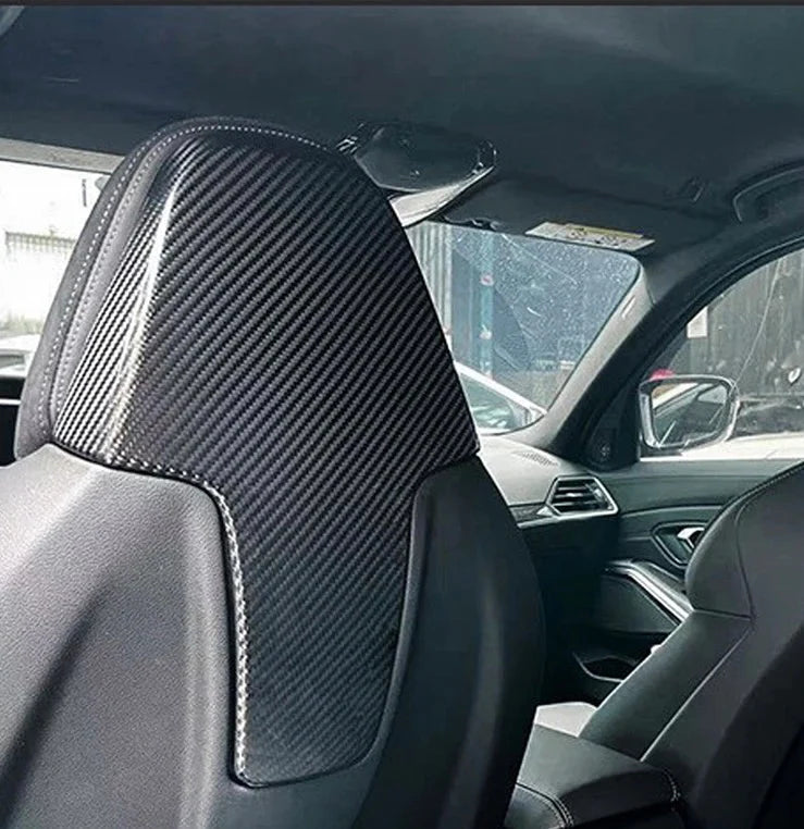 Dry Carbon Fiber Seatback Cover suitable for BMW G80 G82 G42 G20 G22 G26