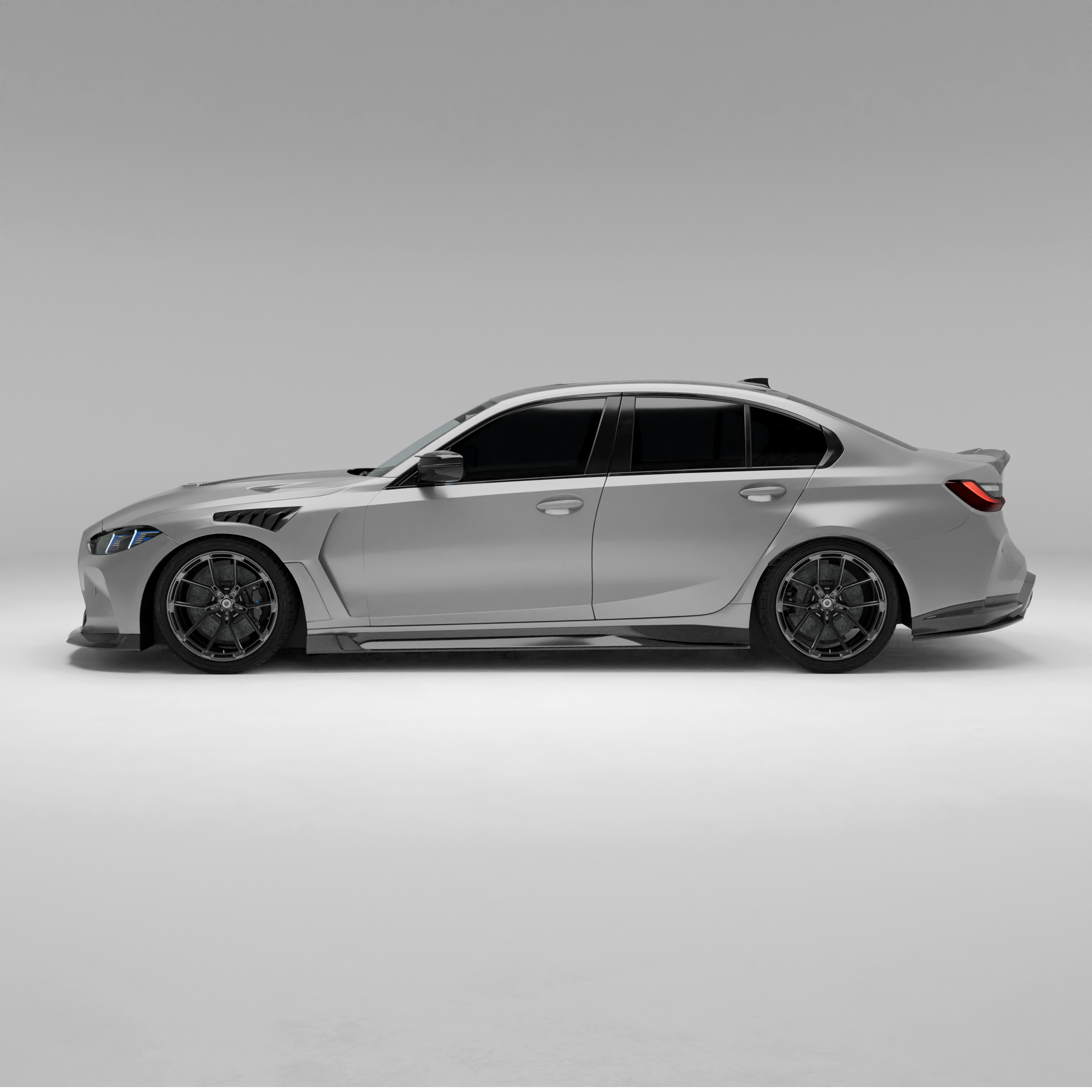 Dry-Carbon Kotflügel mit Radhausbelüftung passend für BMW M3/M4 G80-G83 – Premium mit TÜV