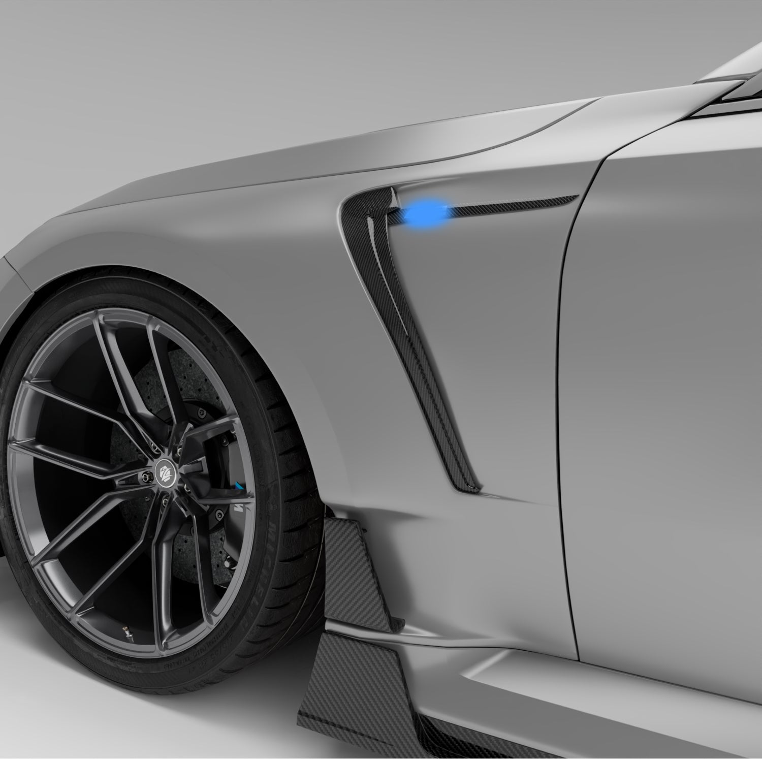 Dry-Carbon RZ Kotflügel für BMW M2 G87 – Breite Fender mit Struktur