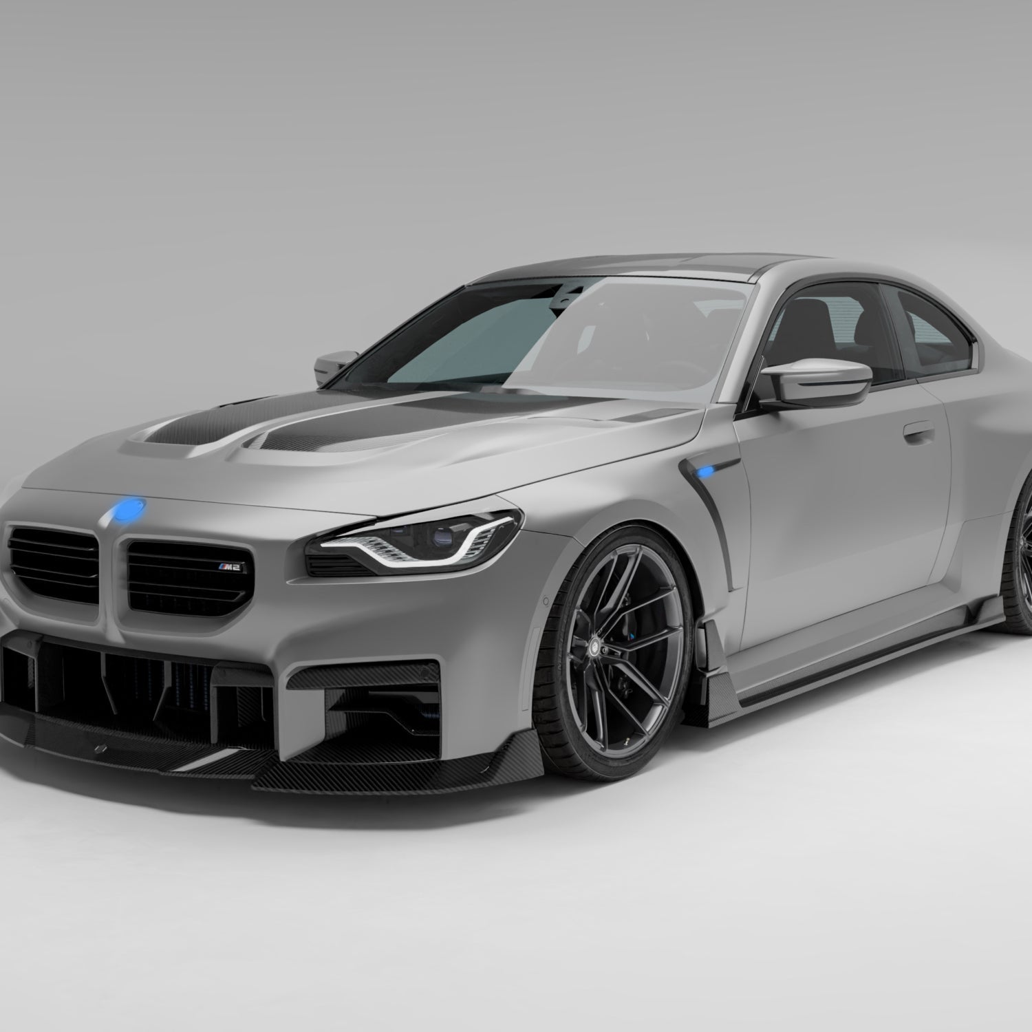 Dry-Carbon RZ Kotflügel für BMW M2 G87 – Breite Fender mit Struktur