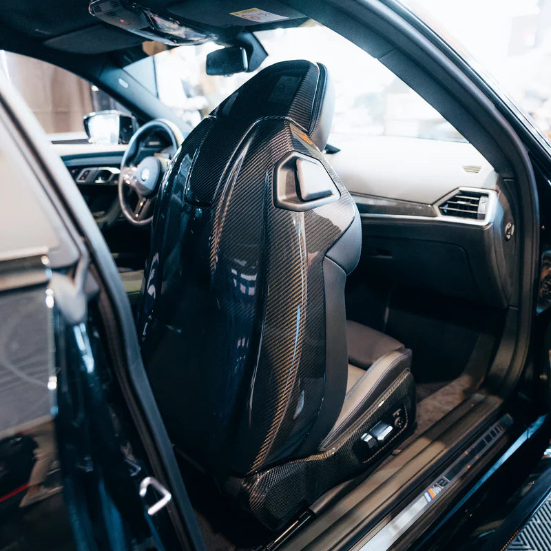 Carbon Fiber Sitzlehnenbezug passend für BMW G87 M2 G80 M3 G82 M4