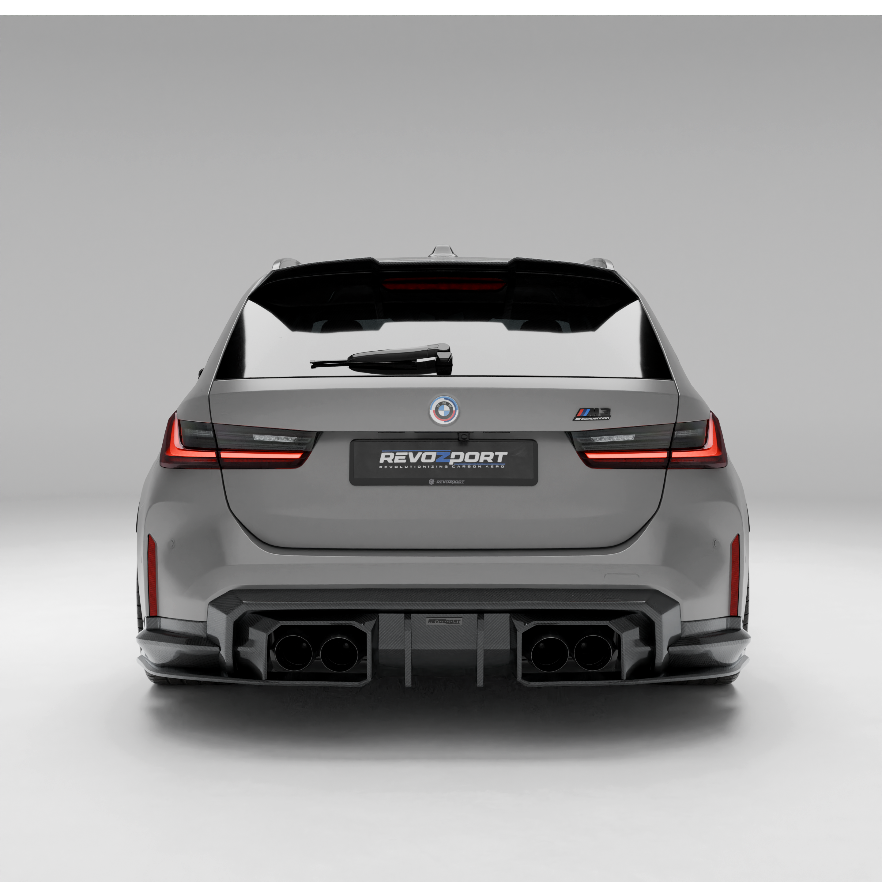 Dry-Carbon Heckdiffusor passend für BMW M3/M4 G80-G83 – Aerodynamik mit Struktur