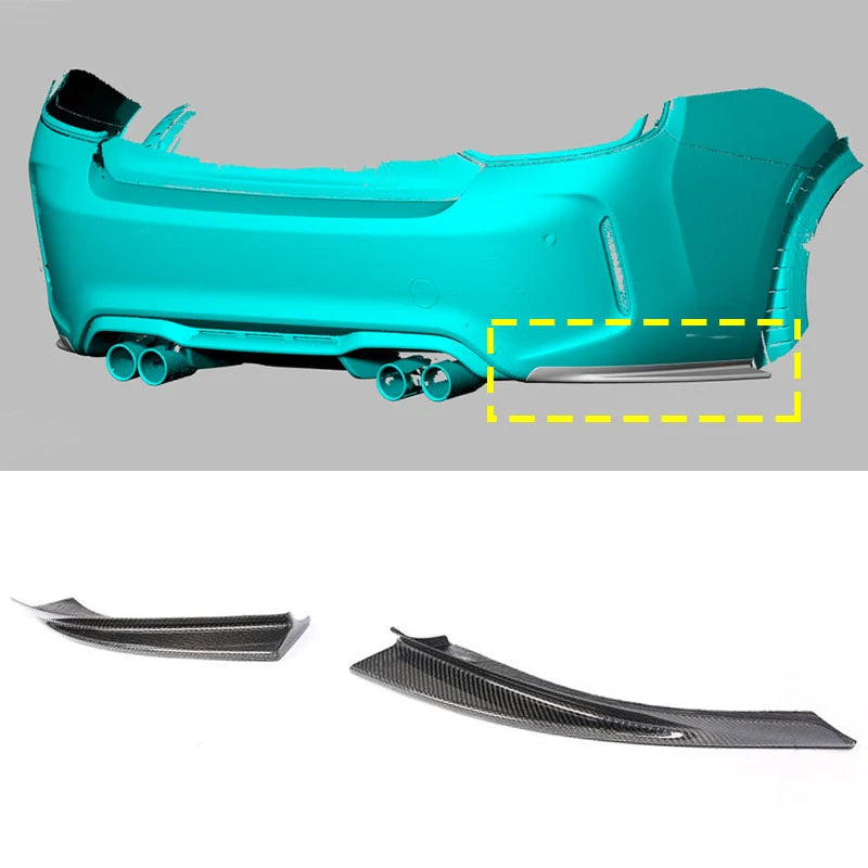 Carbon Fiber Rear Splitters suitable for BMW 2 Series F87 M2