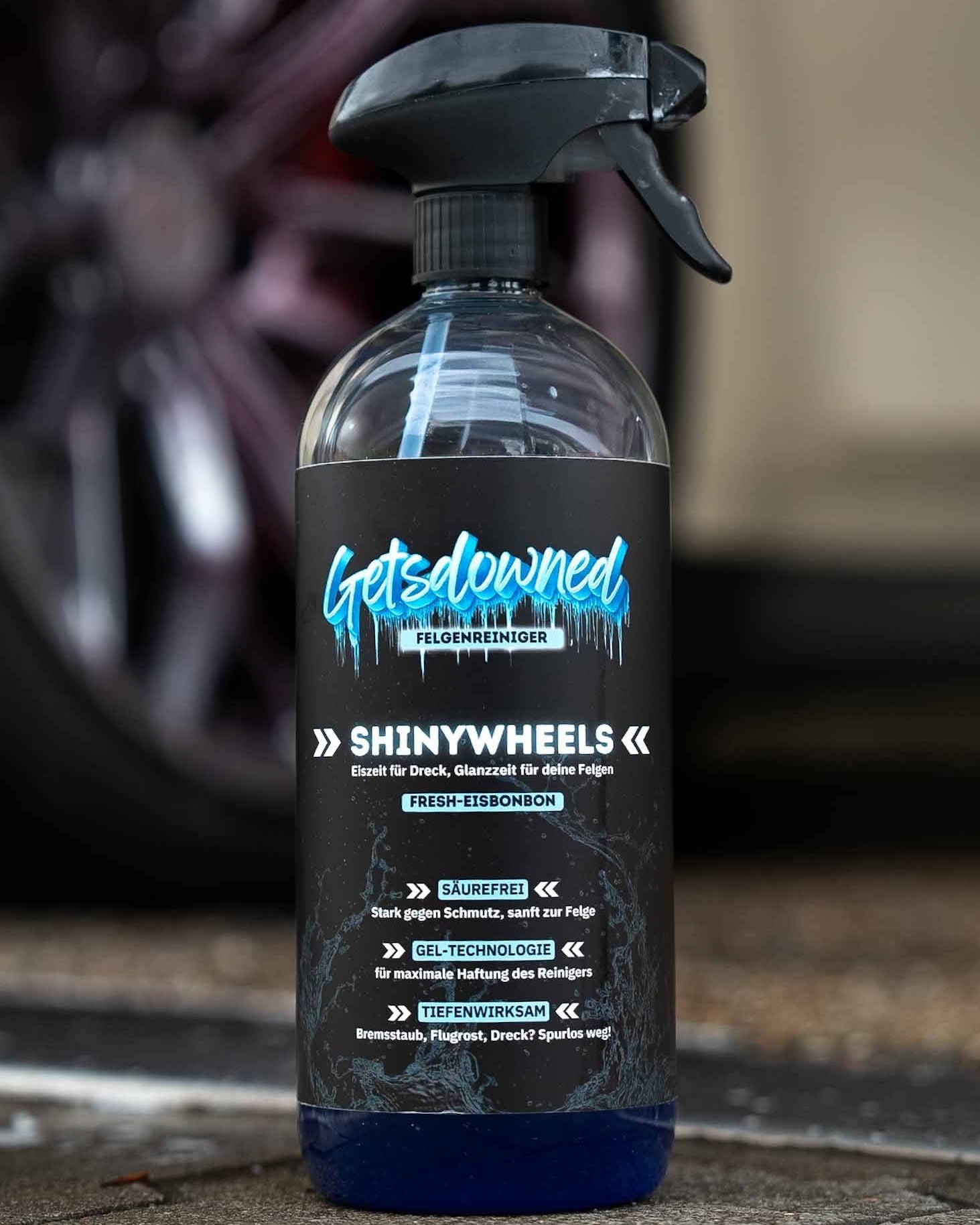 Felgenreiniger Gel säurefrei – mit Farbindikator | Getsdowned ShinyWheels