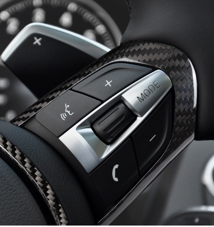 MAX CARBON Performance Sport Blenden Lenkrad für BMW F20 F21 F22 F23 F30 F31 F32 F33 F34 F36 F15 F16 F25 F26 M135i M140i M235i M240i