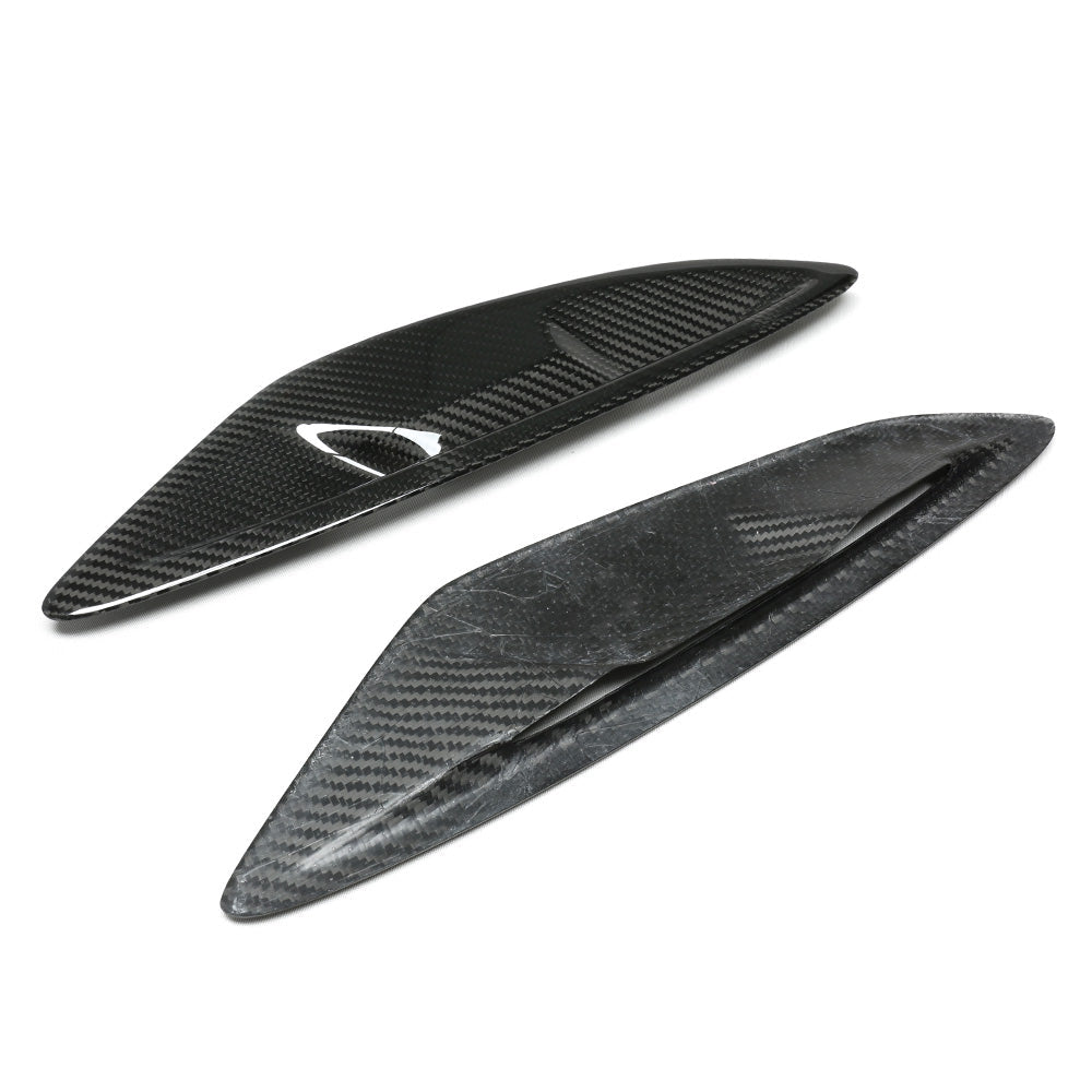 Dry-Carbon Kotflügelaufsatz mit Lufteinlass passend für BMW 8er G14 G15 G16 – Carbon-Detail an der Flanke